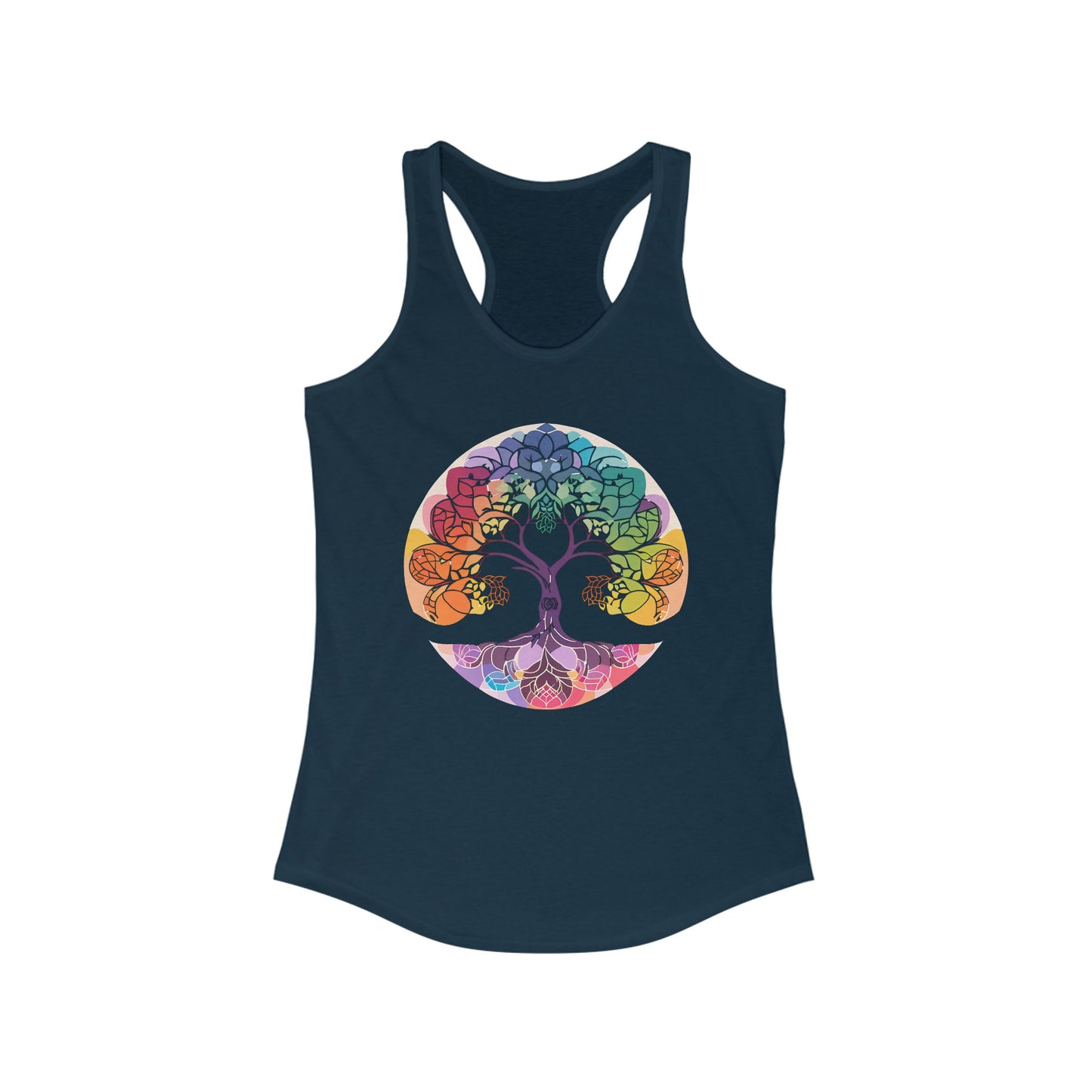 "BOHO Tree of Life" Racerback Tank – Vibrant Spirit & Effortless Comfort