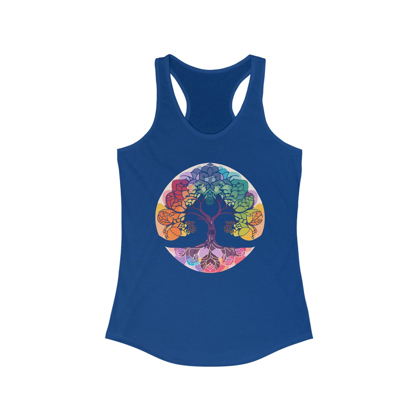 "BOHO Tree of Life" Racerback Tank – Vibrant Spirit & Effortless Comfort