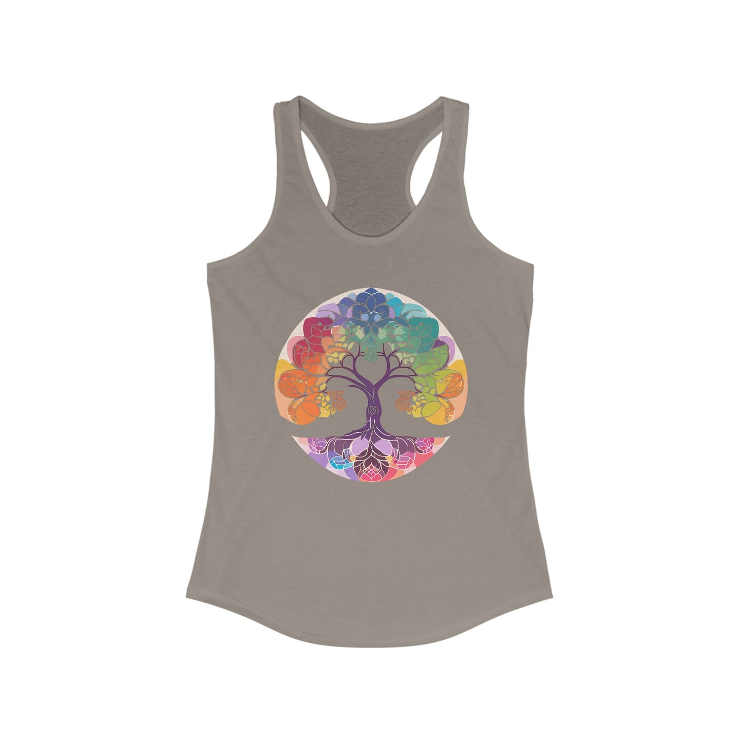 "BOHO Tree of Life" Racerback Tank – Vibrant Spirit & Effortless Comfort