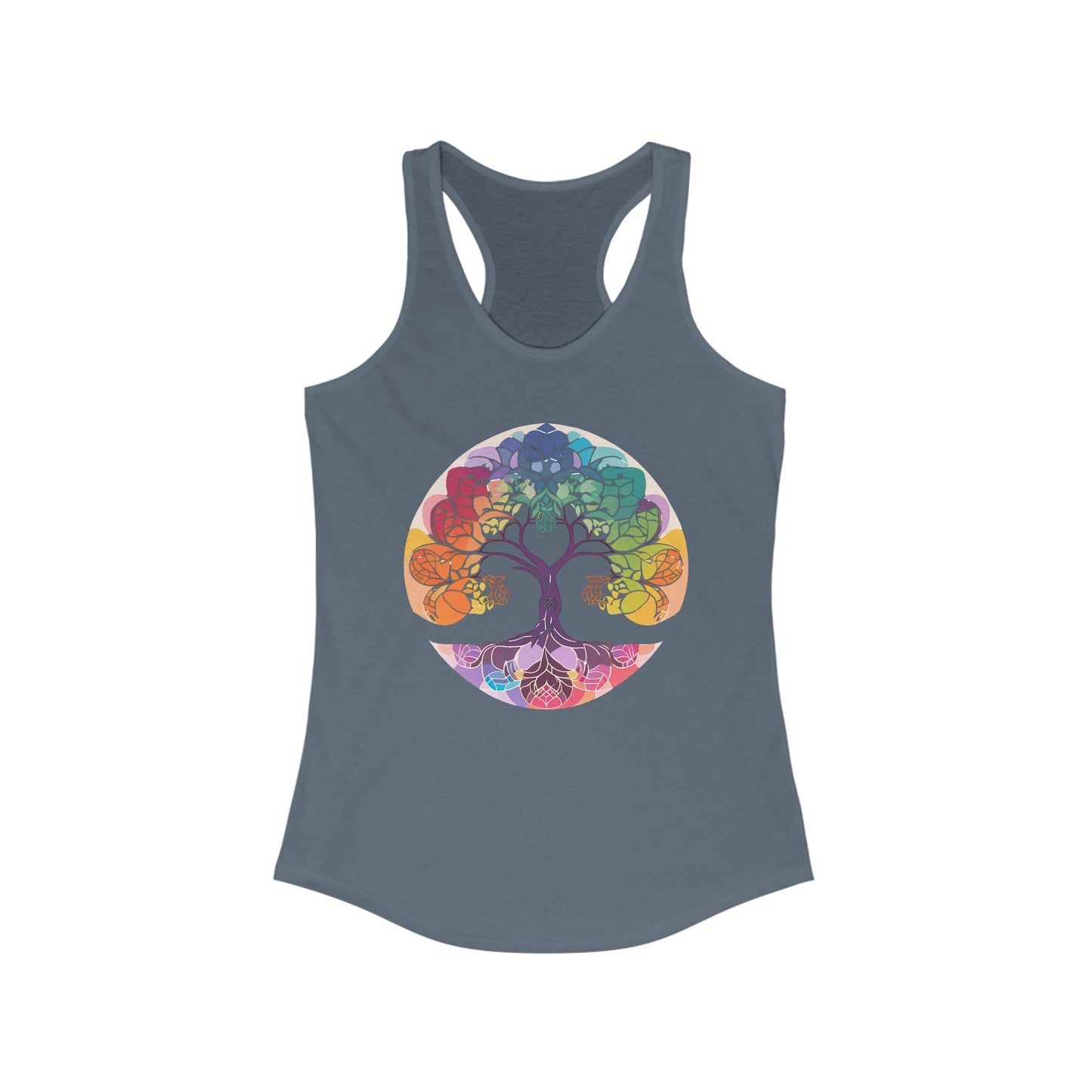 "BOHO Tree of Life" Racerback Tank – Vibrant Spirit & Effortless Comfort