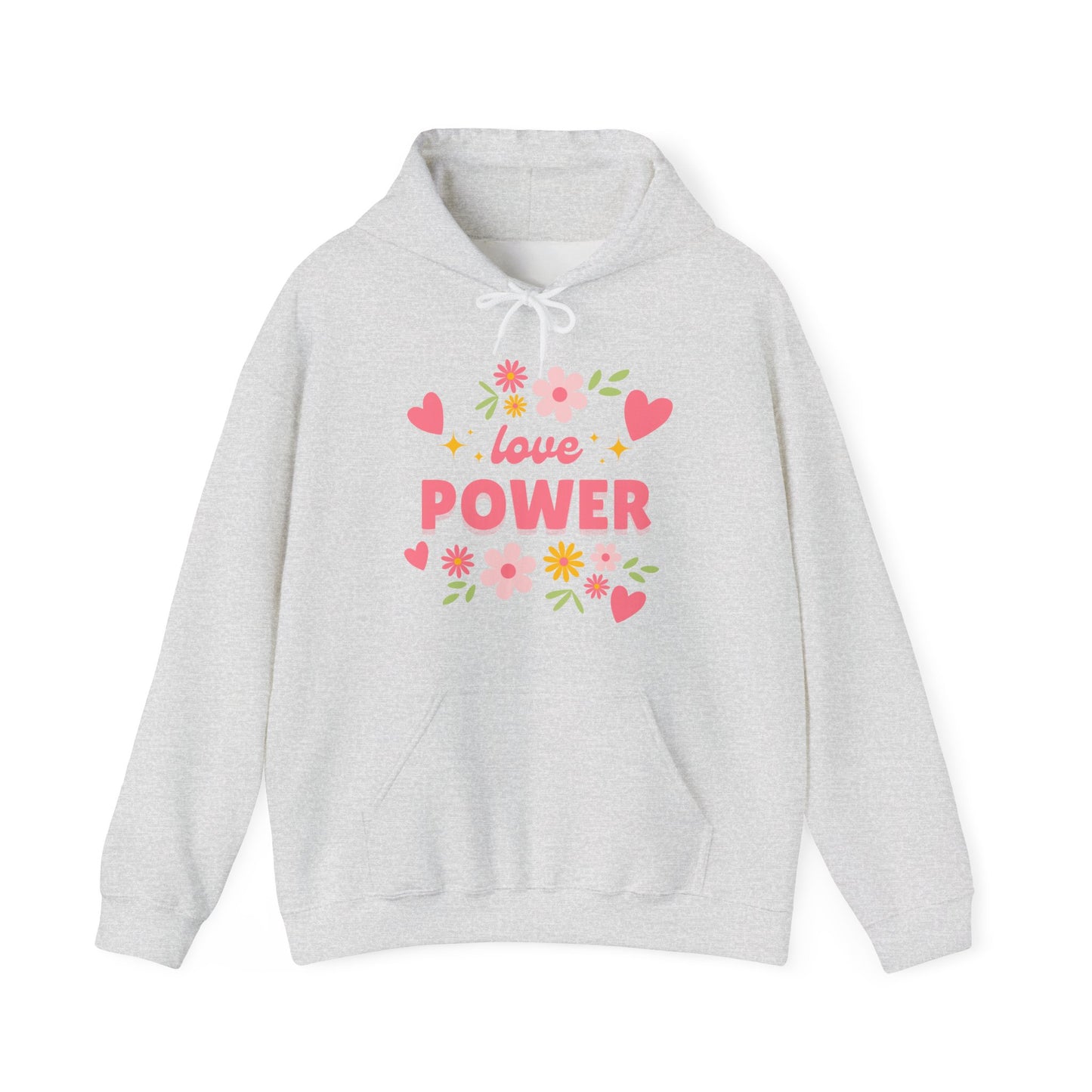 Love Power Hoodie – Blossoms of Strength & Heart🌸✨