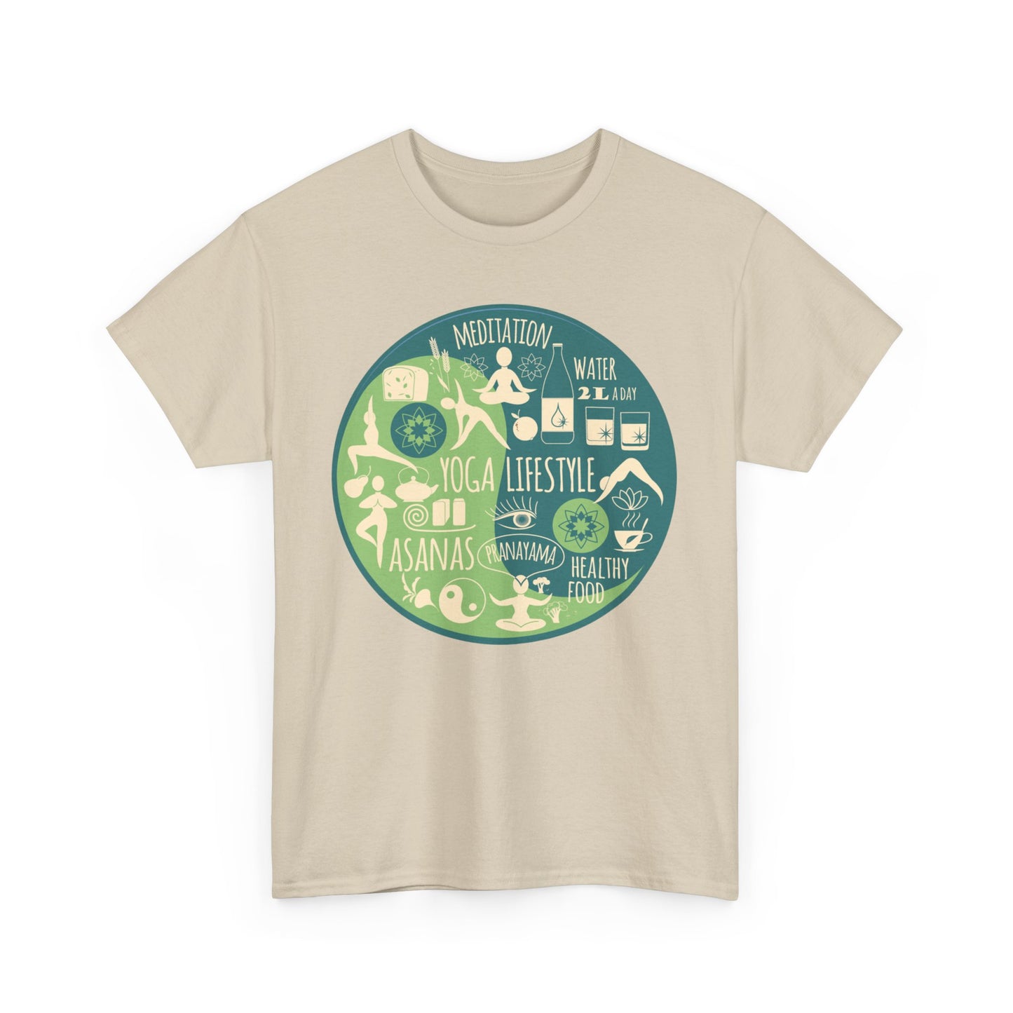 Vital Flow Heavy Cotton Tee - Live the Good Life, Mindfully