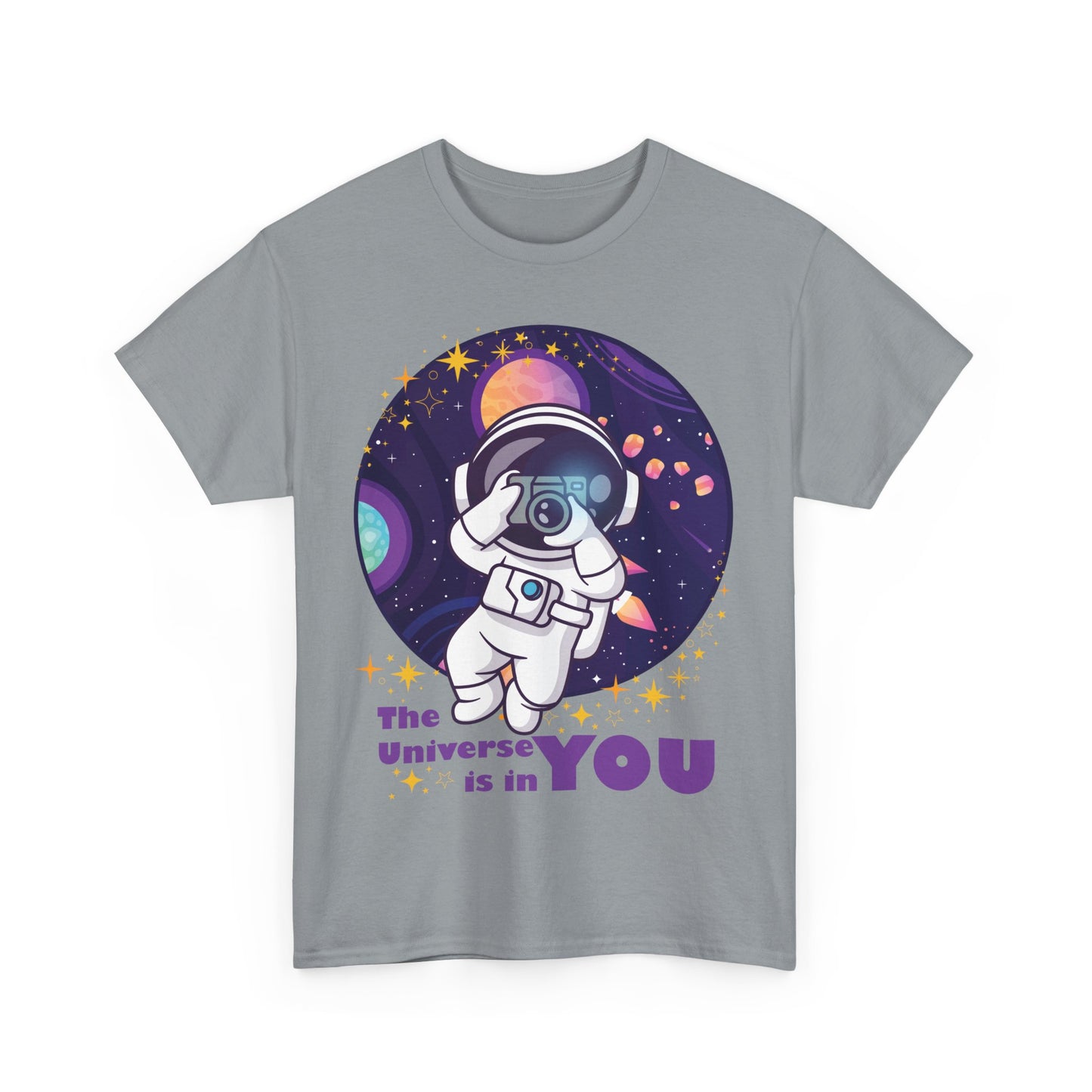 The Universe Is in You - Cosmic Explorer Heavy Cotton Tee