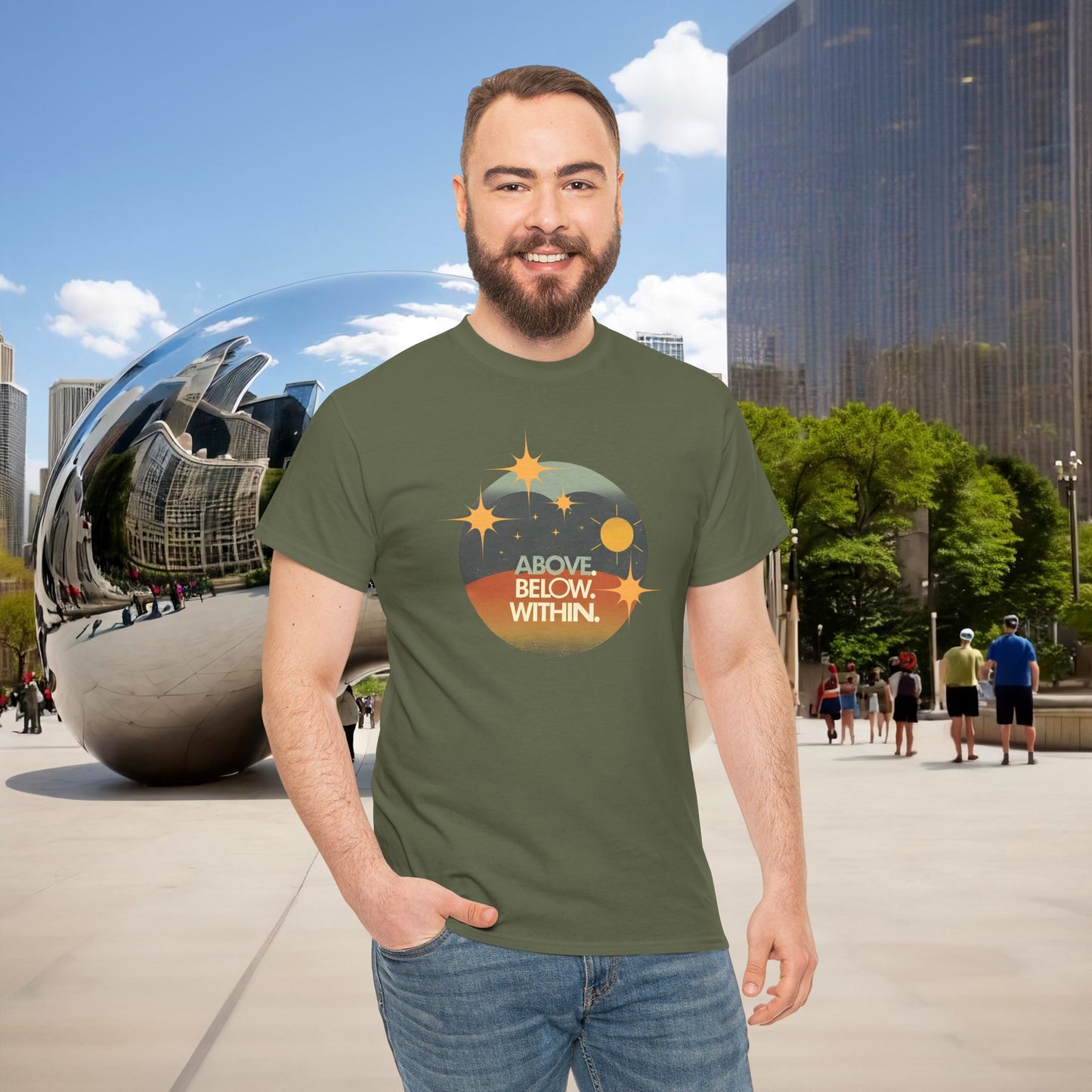 🌄 “Above. Below. Within.” — Menaste Presence Tee