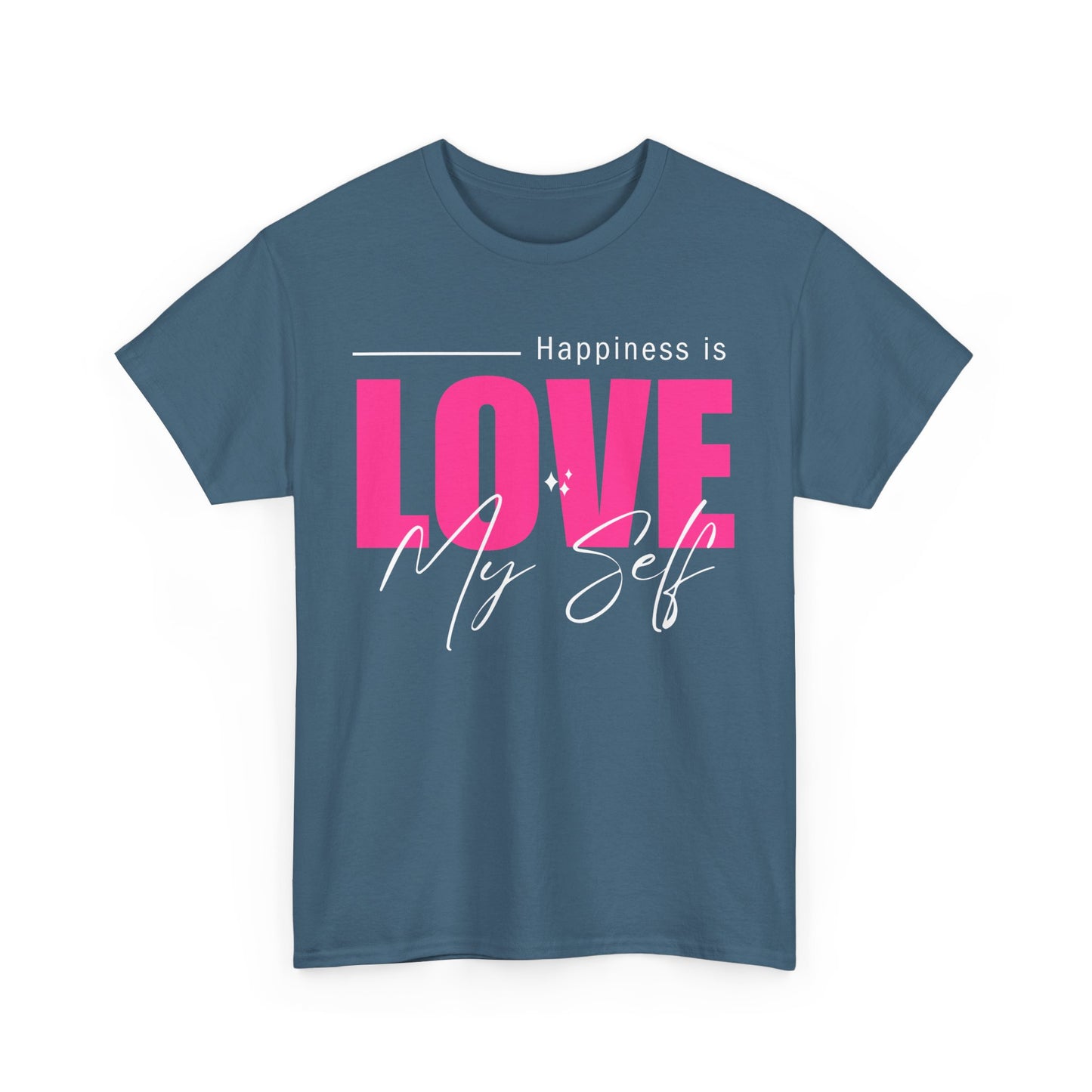 Self-Love Manifesto Heavy Cotton Tee - Happiness Begins Within