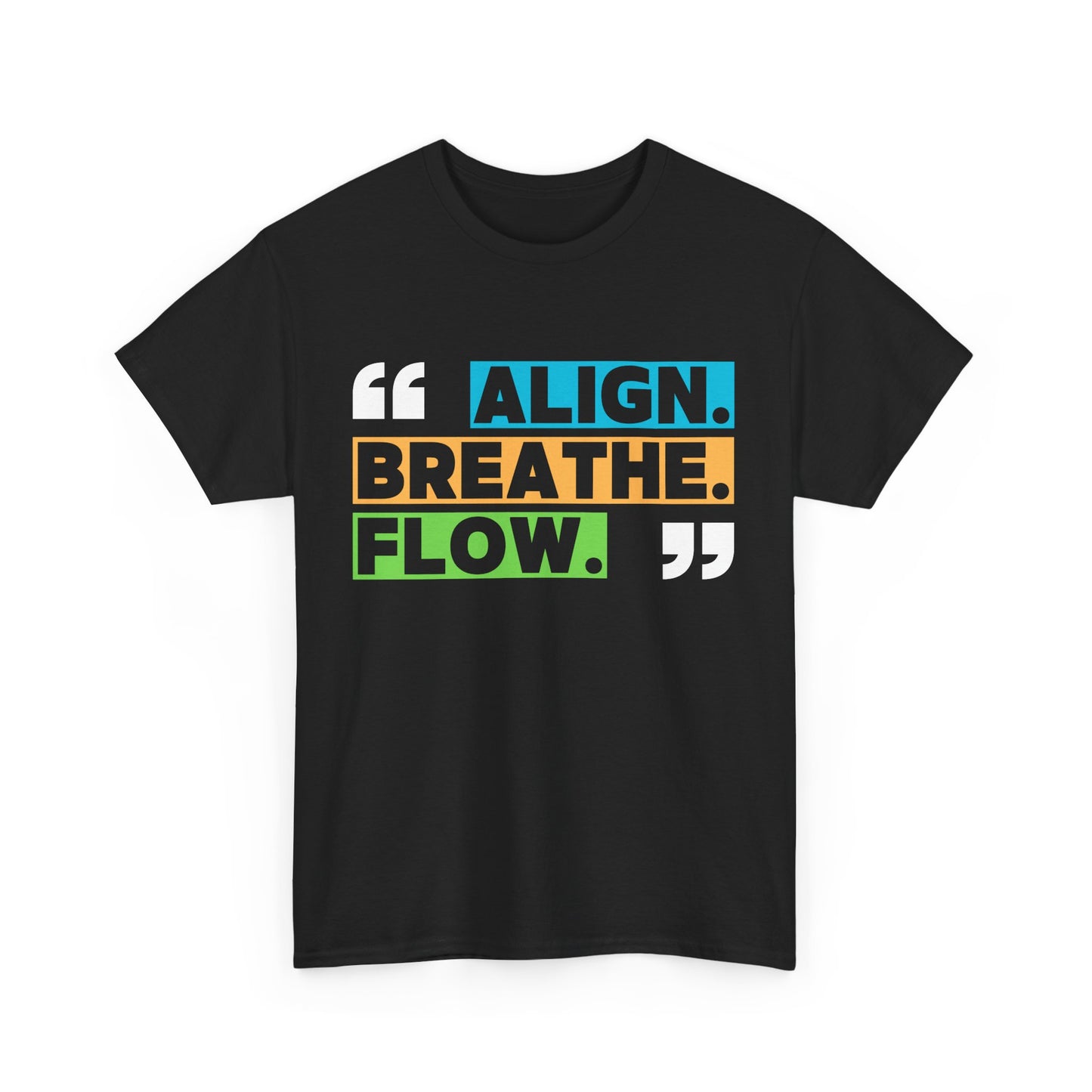 Align • Breathe • Flow - Motivating Vibe Heavy Cotton Tee
