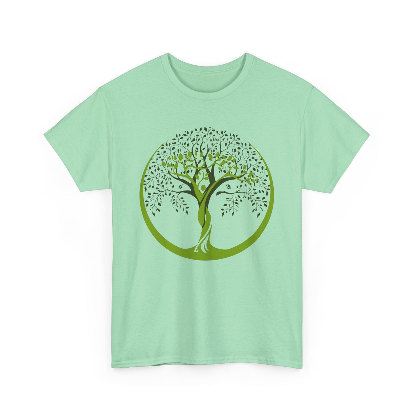 🌿Gaia Rooted Heavy Cotton Tee - She Grows, She Rises, She Becomes