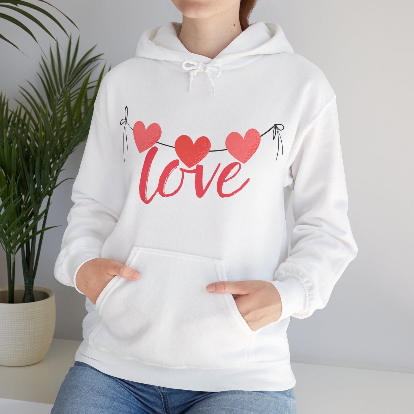 Three hearts, one message - Cozy Hoodie💗💗💗✨