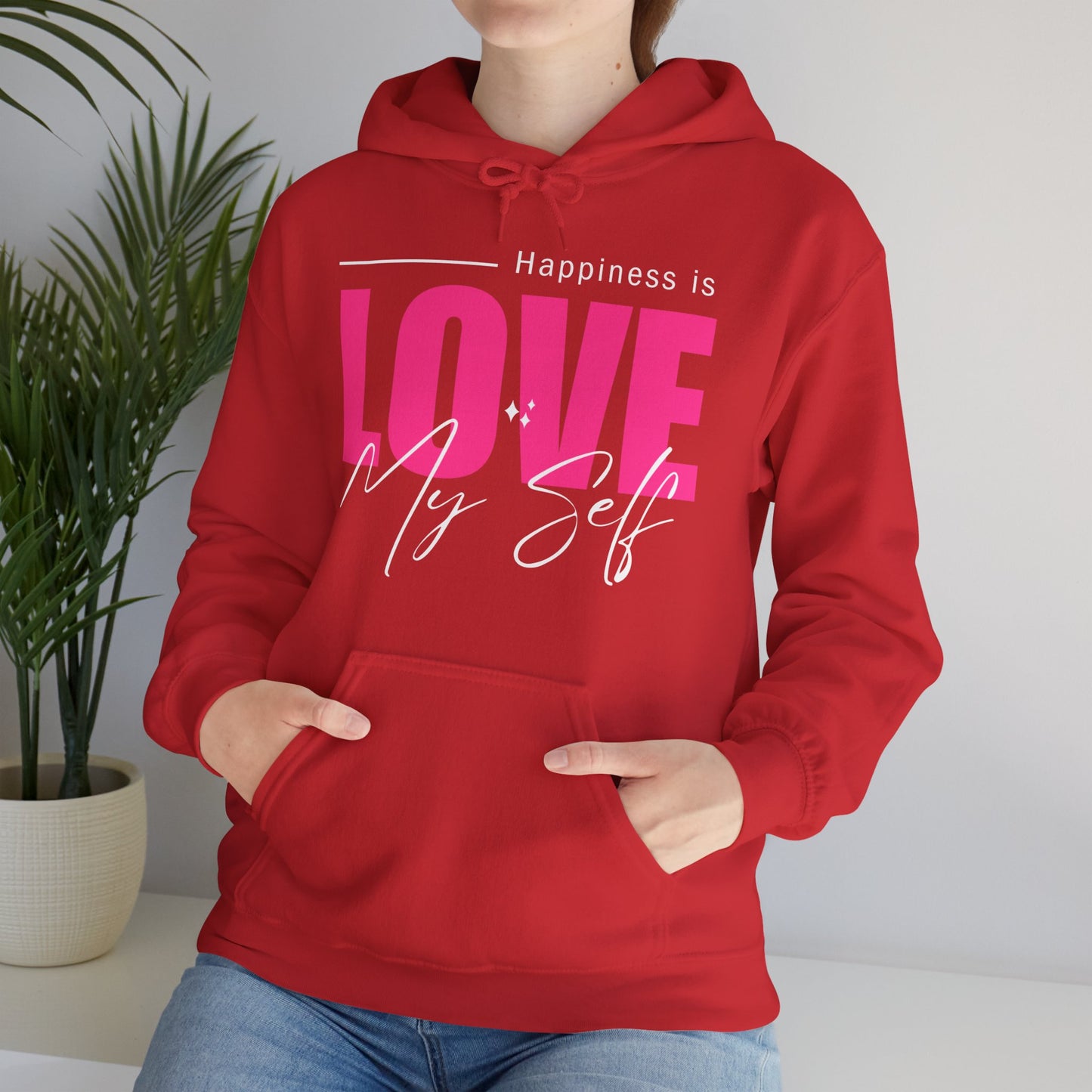 💛🌸Happiness Is Love Myself Hoodie - Wear Your Self-Love Out Loud