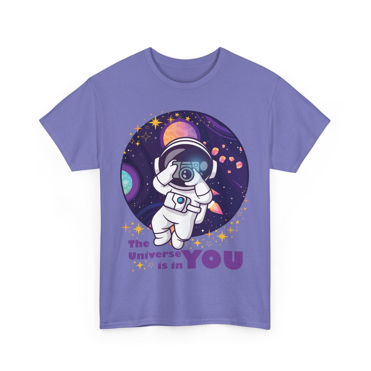 The Universe Is in You - Cosmic Explorer Heavy Cotton Tee