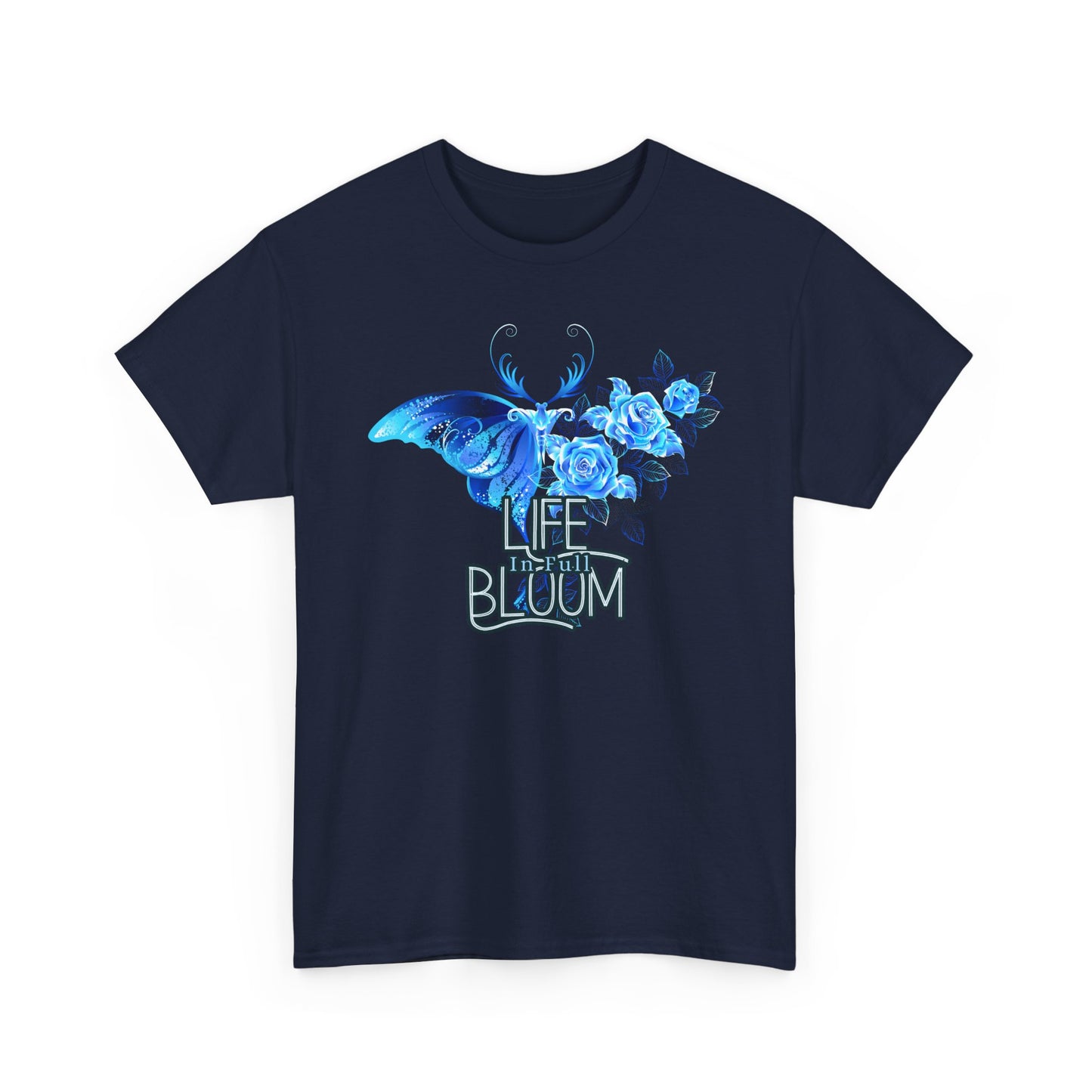 🦋Life in Full Bloom Heavy Cotton Tee - Rise, Bloom, Become
