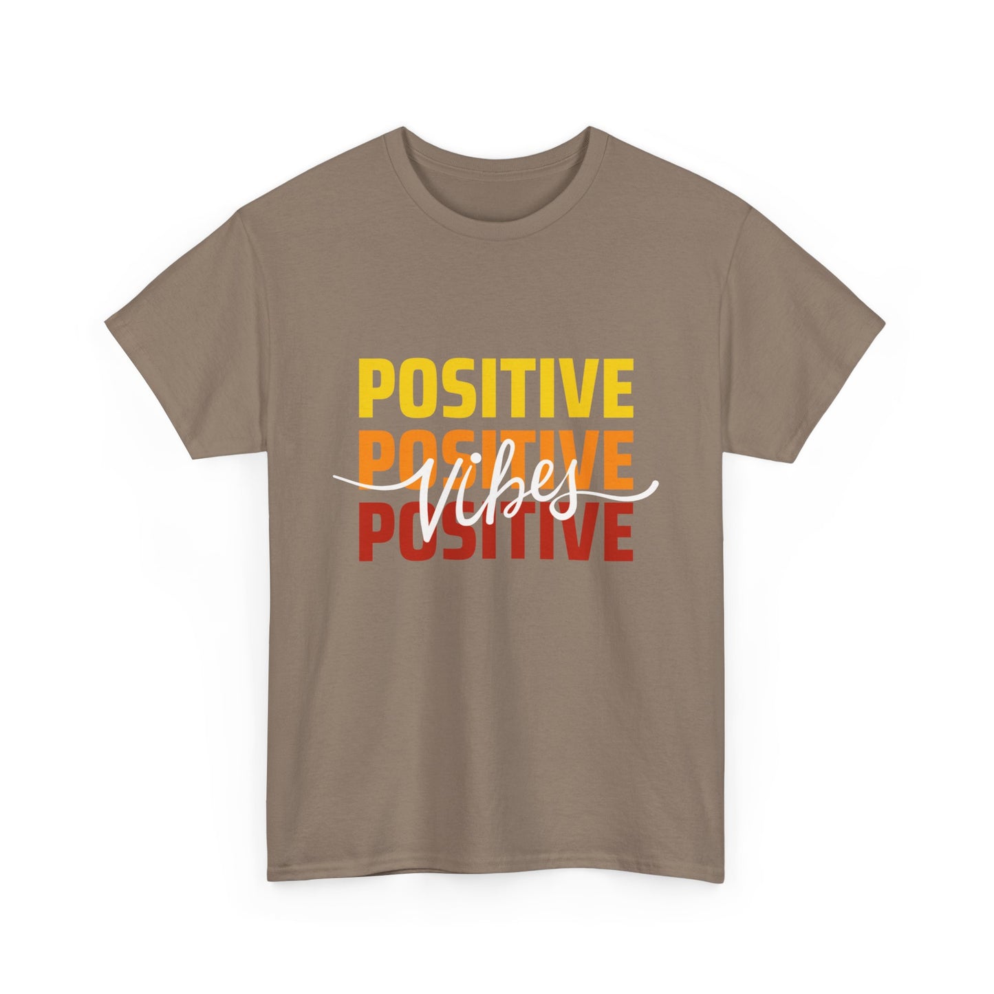 Positive Vibes - Triple Affirmation Heavy Cotton T-Shirt