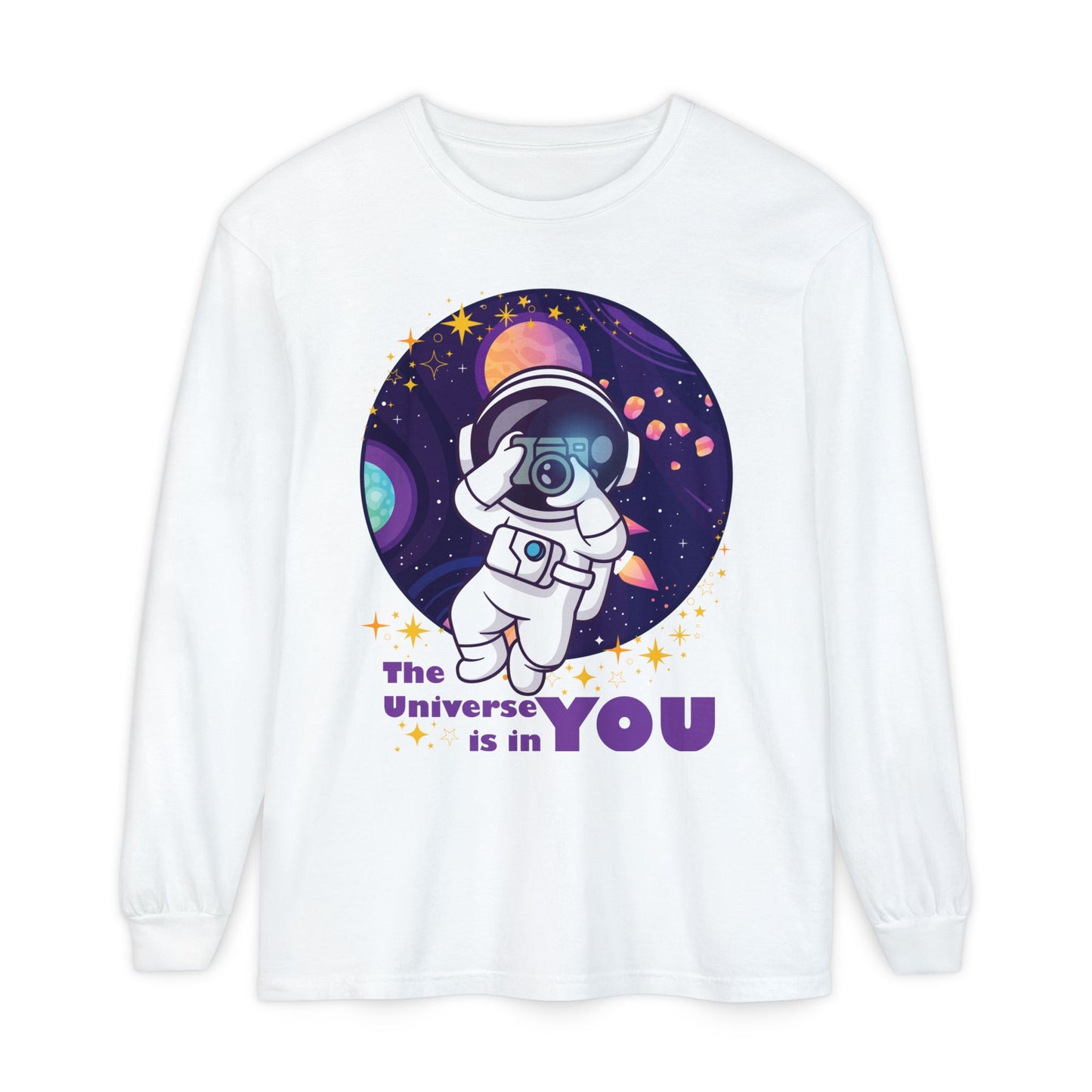 🌌The Universe Is in You - Cosmic Long Sleeve Tee