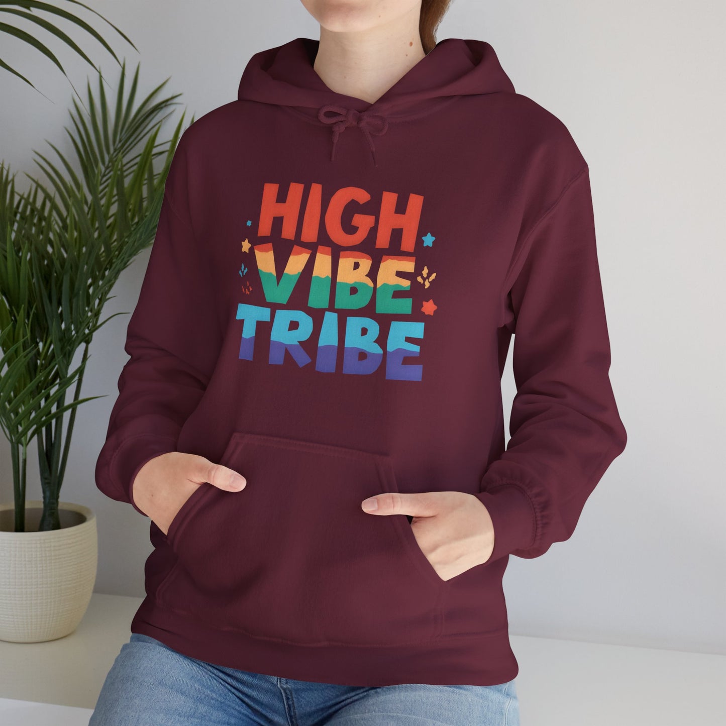 🌿High Vibe Tribe Hoodie – Spiritual Community Energy | Positive Vibes Unisex Hoodie✨🌀