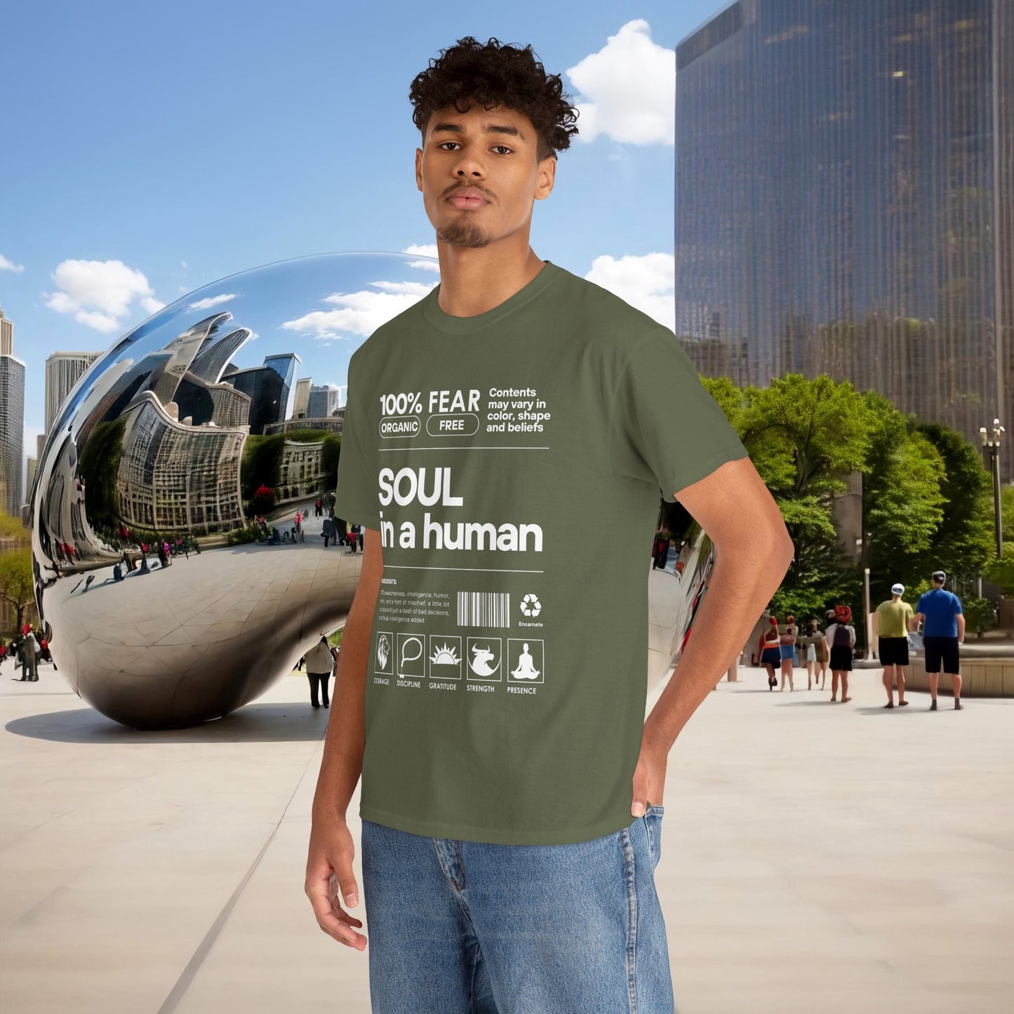 🜂 SOUL IN A HUMAN — The Human Blueprint Tee (Menaste Edition)