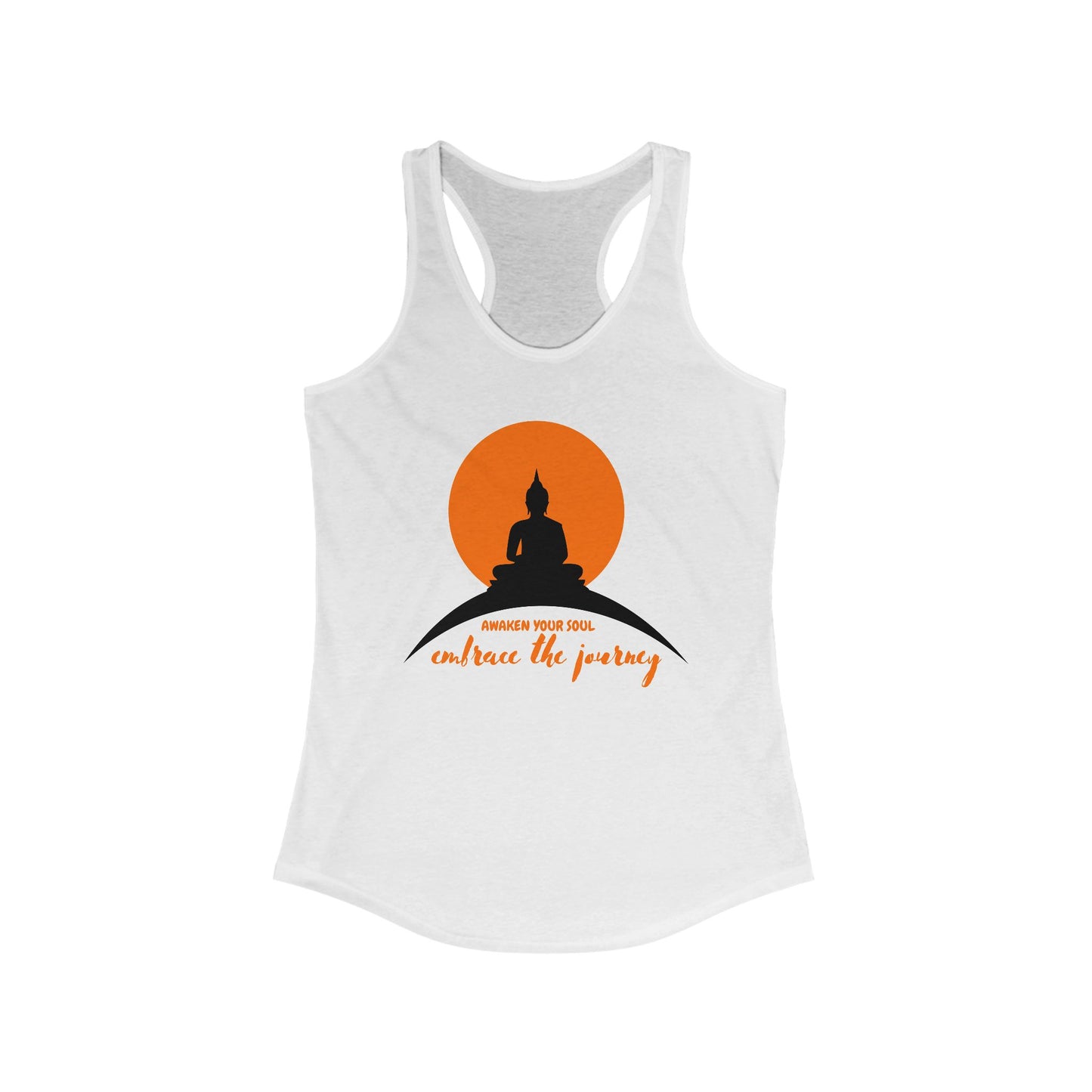 "Awaken Your Soul" Racerback Tank – Mindful Journey-Inspired Women's Top