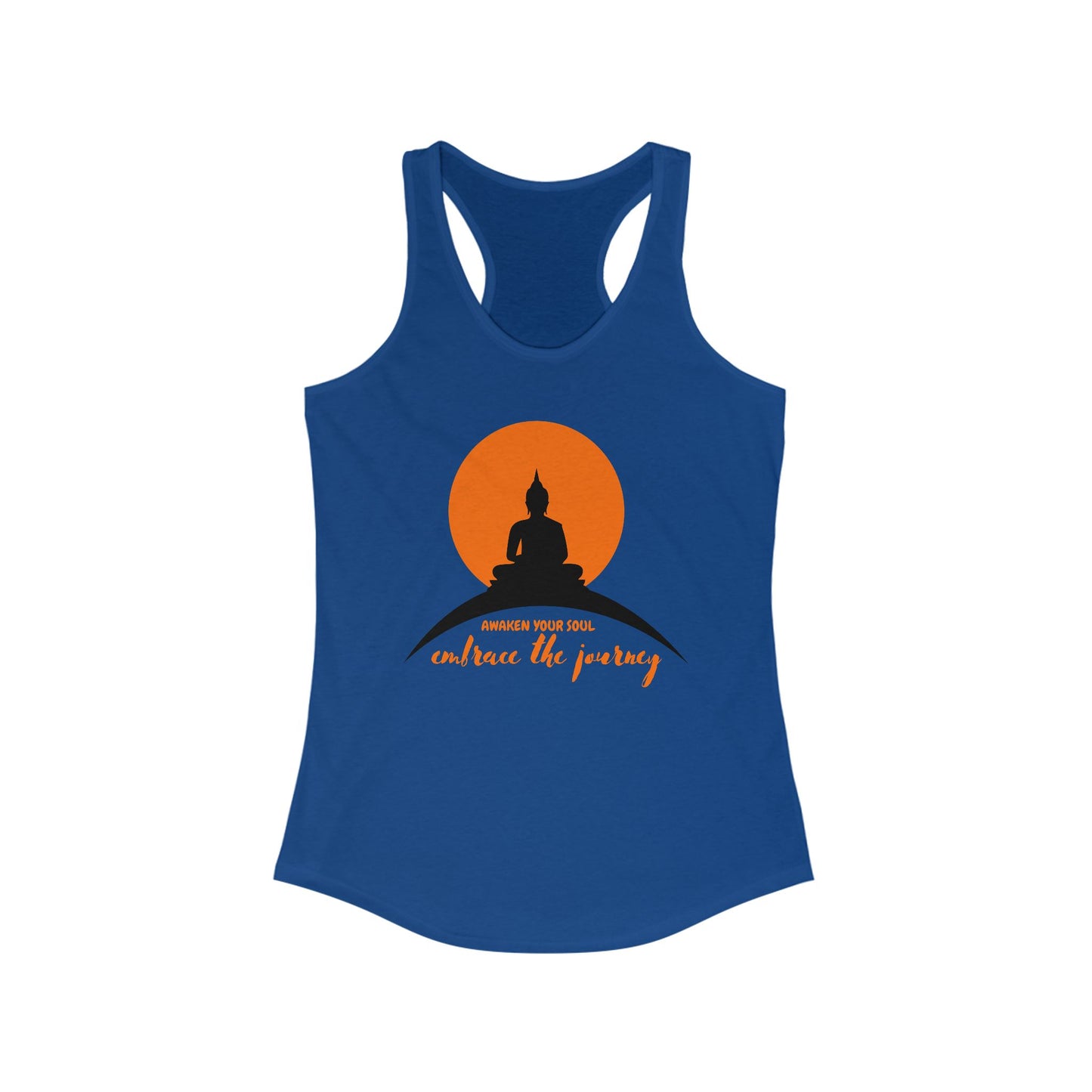 "Awaken Your Soul" Racerback Tank – Mindful Journey-Inspired Women's Top
