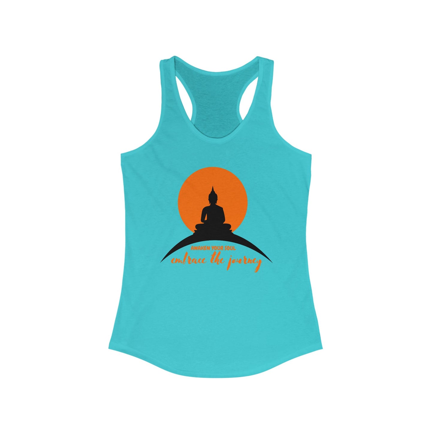 "Awaken Your Soul" Racerback Tank – Mindful Journey-Inspired Women's Top
