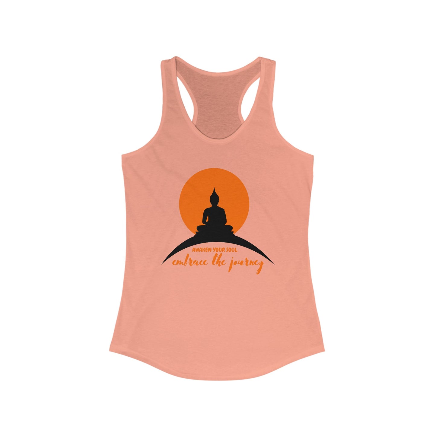 "Awaken Your Soul" Racerback Tank – Mindful Journey-Inspired Women's Top
