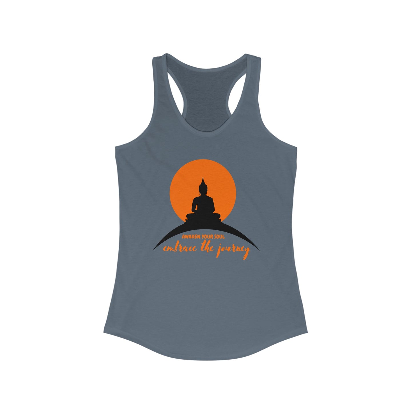"Awaken Your Soul" Racerback Tank – Mindful Journey-Inspired Women's Top