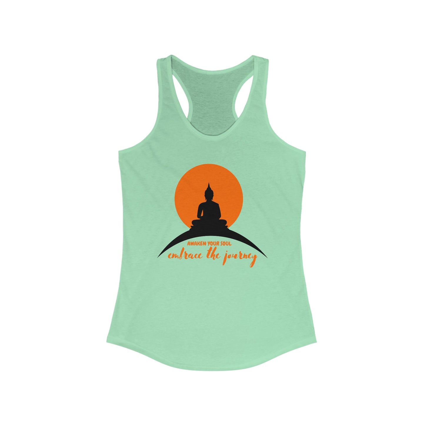 "Awaken Your Soul" Racerback Tank – Mindful Journey-Inspired Women's Top