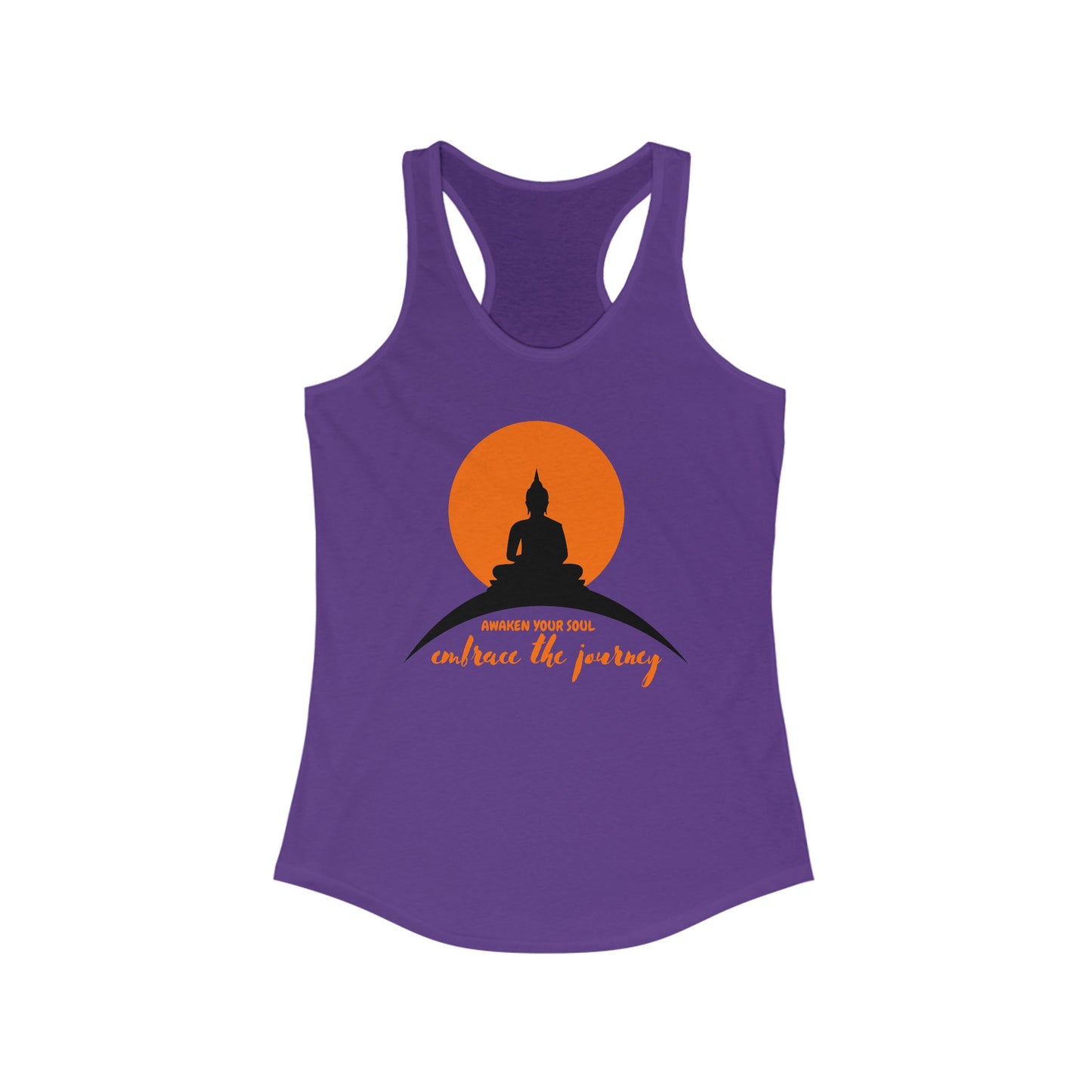 "Awaken Your Soul" Racerback Tank – Mindful Journey-Inspired Women's Top