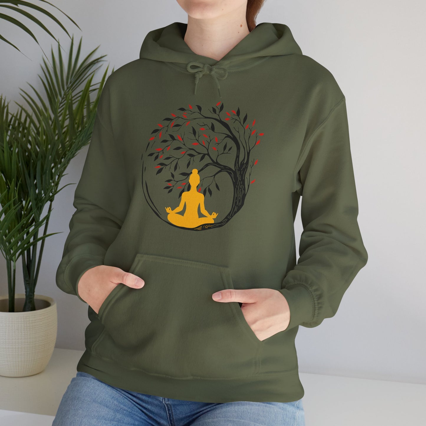 🌳Sacred Roots Hoodie – Grounding, Growth & Inner Stillness🌙✨🕊️