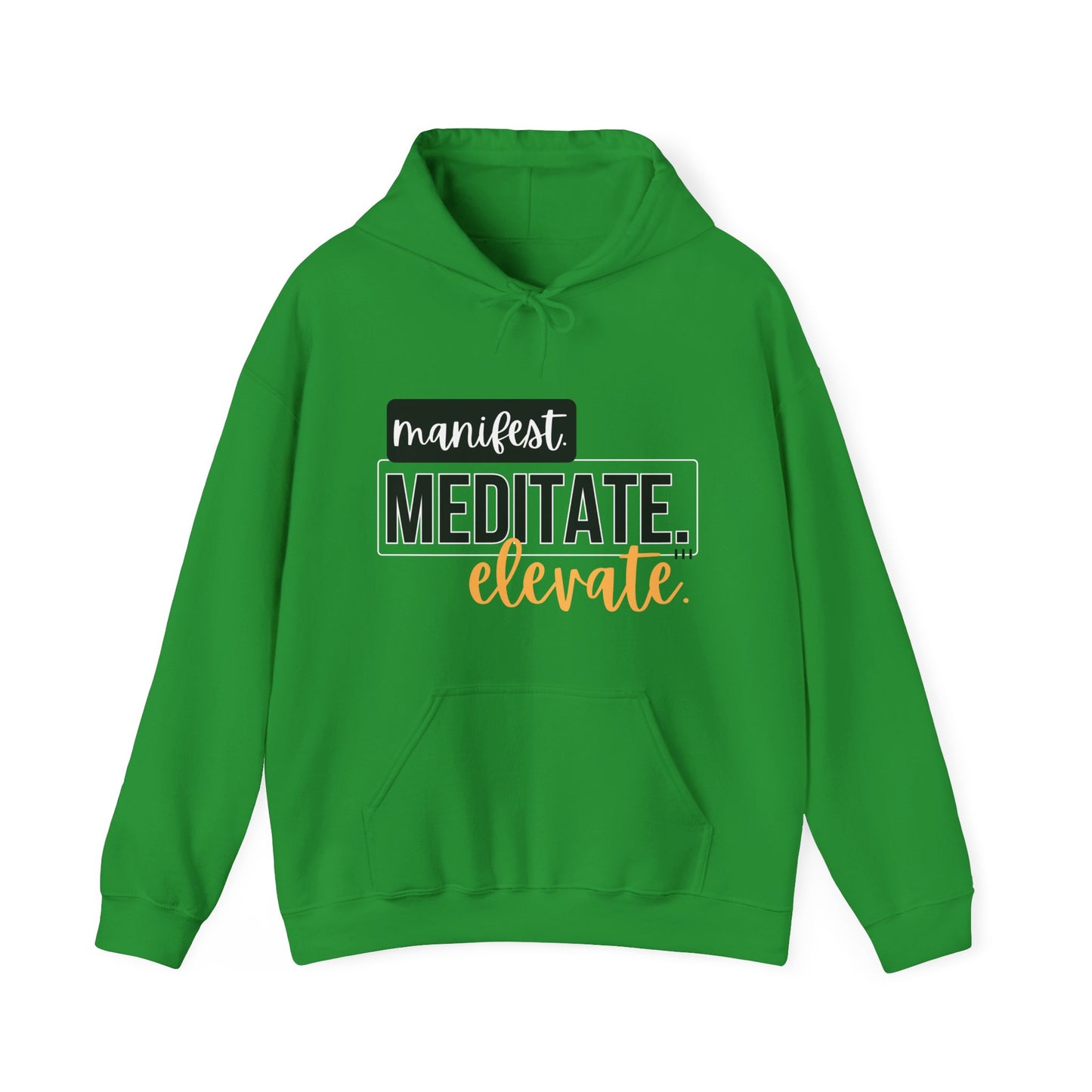 ✨Manifest. Meditate. Elevate. Hoodie – A Wearable Mantra for Mindful Living🌿