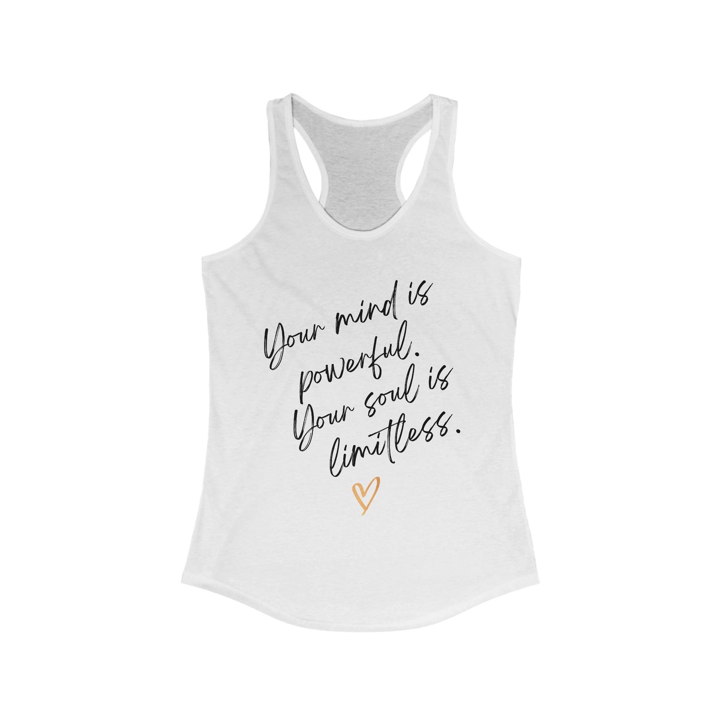 "Your Mind is Powerful, Your Soul is Limitless" - Empowerment Tank Top Wear for the Mindful Woman