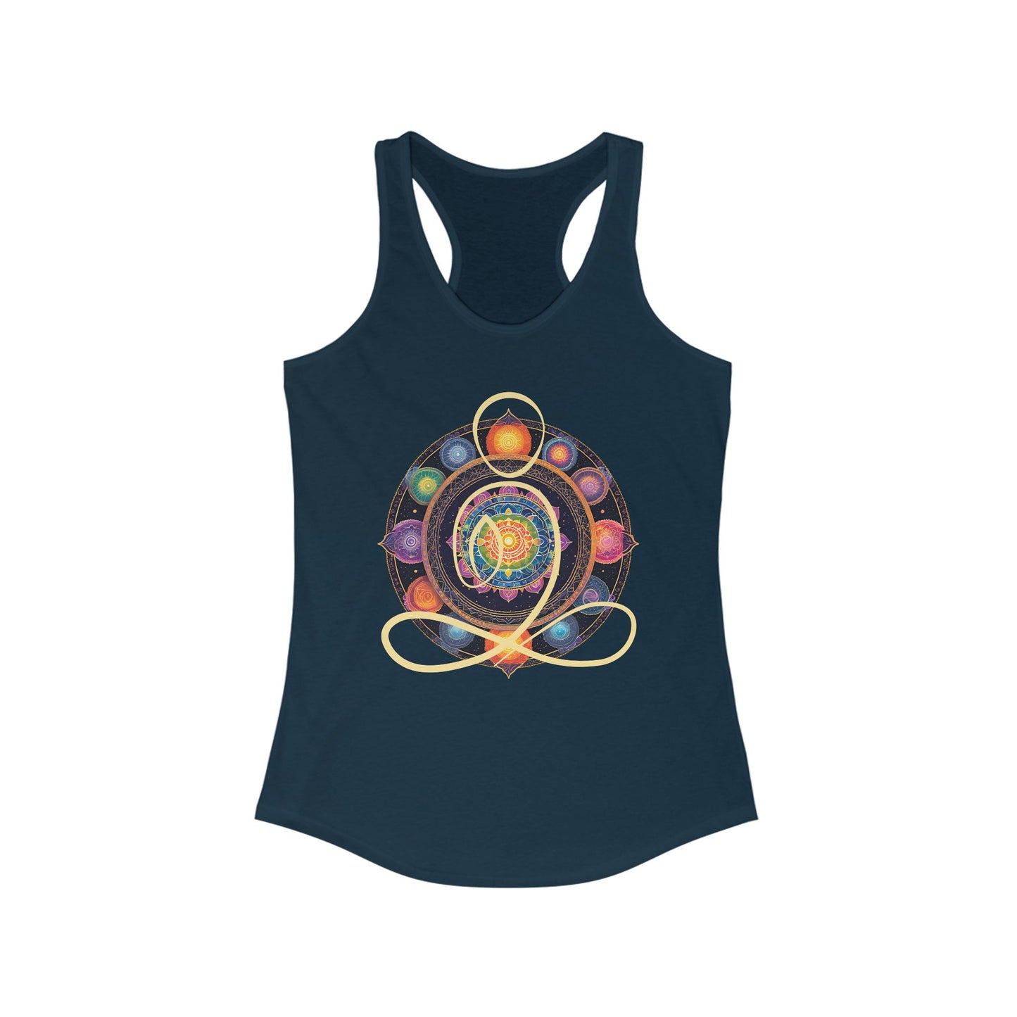 Colorful Mandala – Radiate from Within Racerback Tank