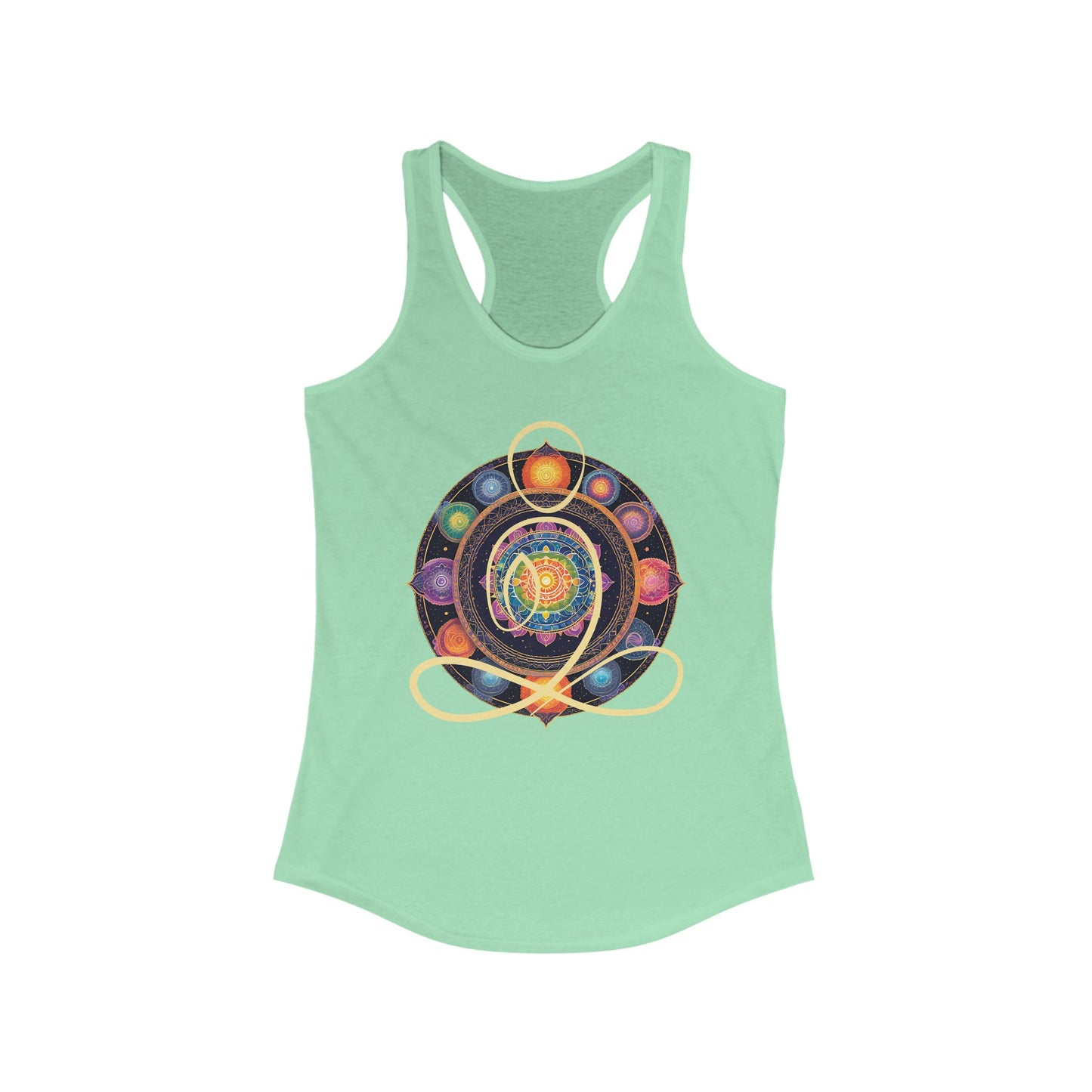 Colorful Mandala – Radiate from Within Racerback Tank