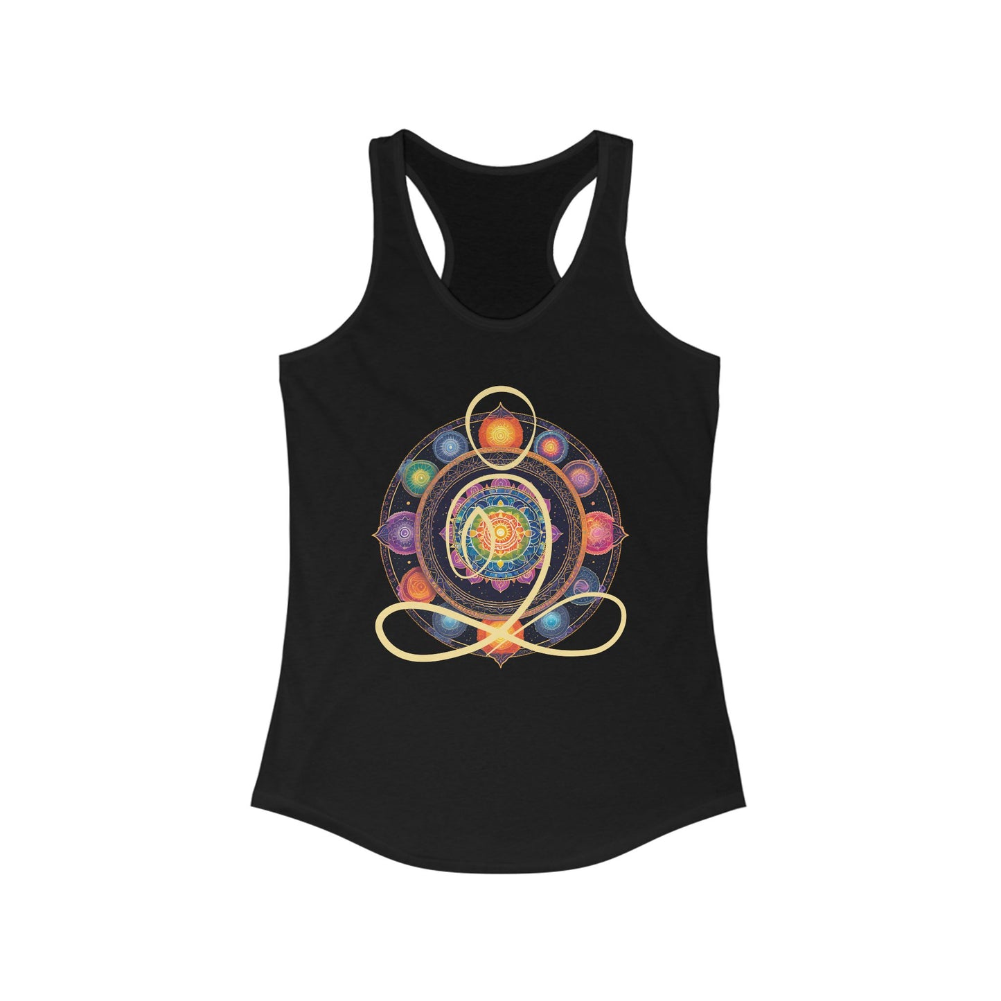 Colorful Mandala – Radiate from Within Racerback Tank