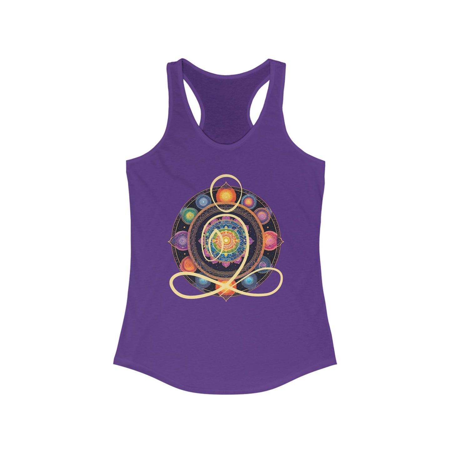 Colorful Mandala – Radiate from Within Racerback Tank