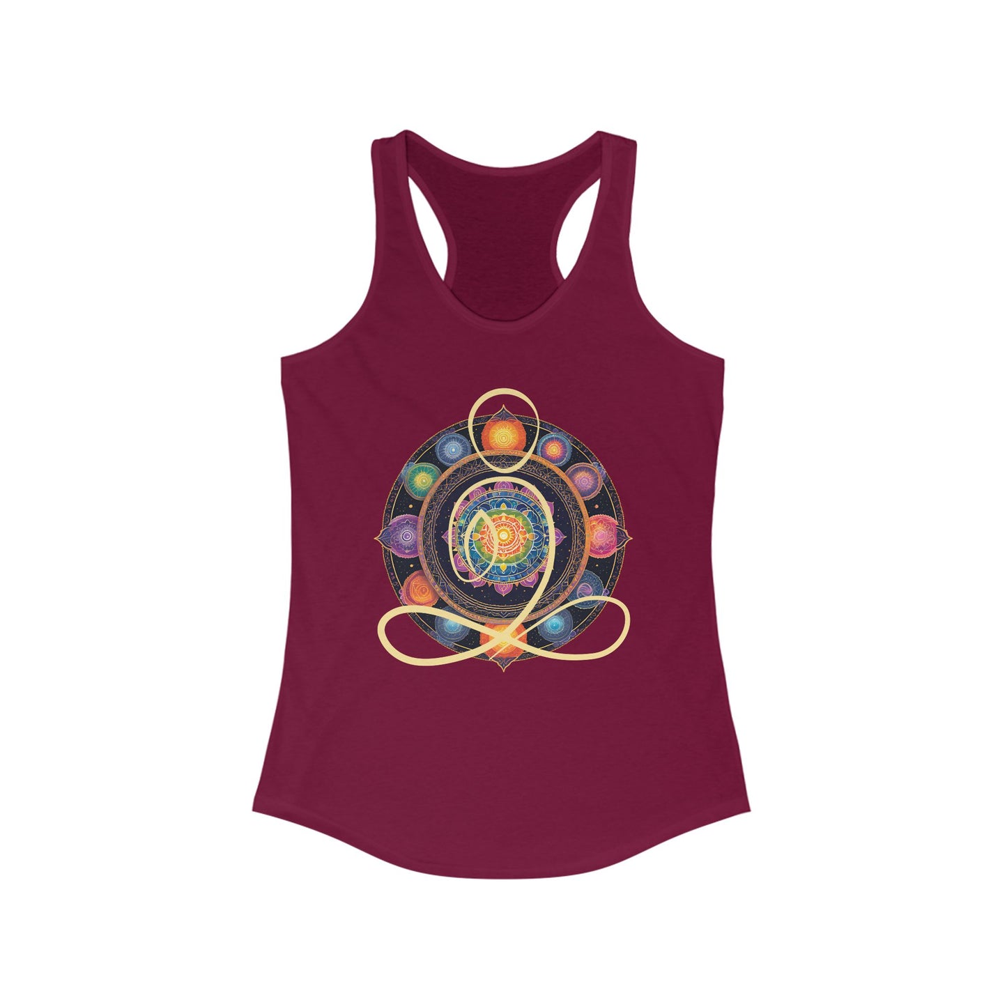 Colorful Mandala – Radiate from Within Racerback Tank