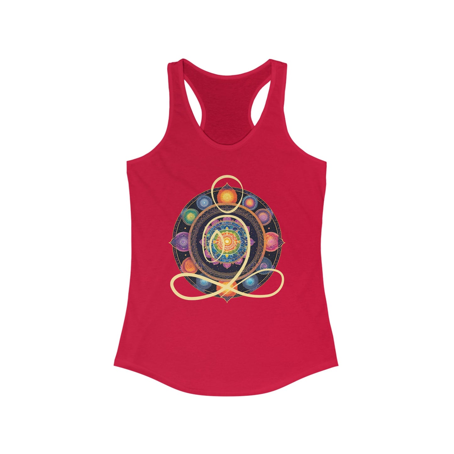 Colorful Mandala – Radiate from Within Racerback Tank