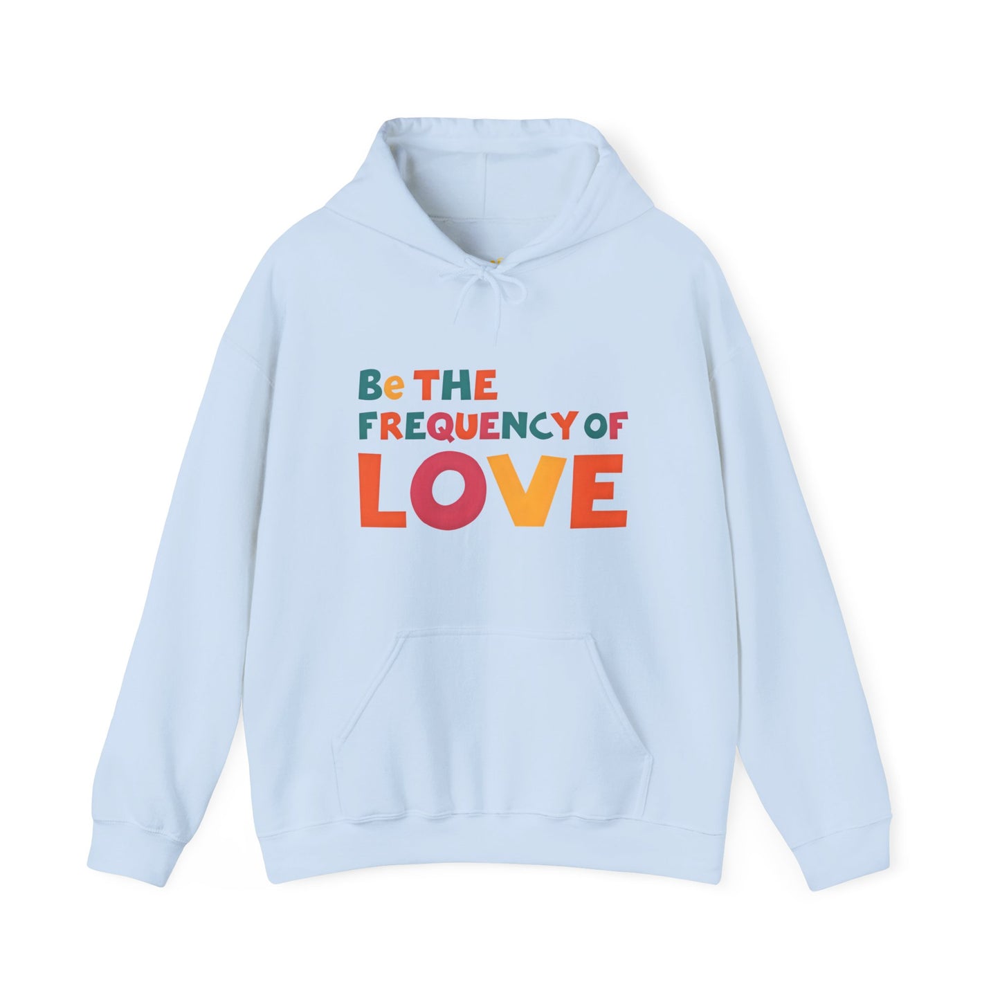 🌠Be the Frequency of Love Hoodie – Colorful Spiritual Vibes | Raise Your Energy Hoodie🌀💖