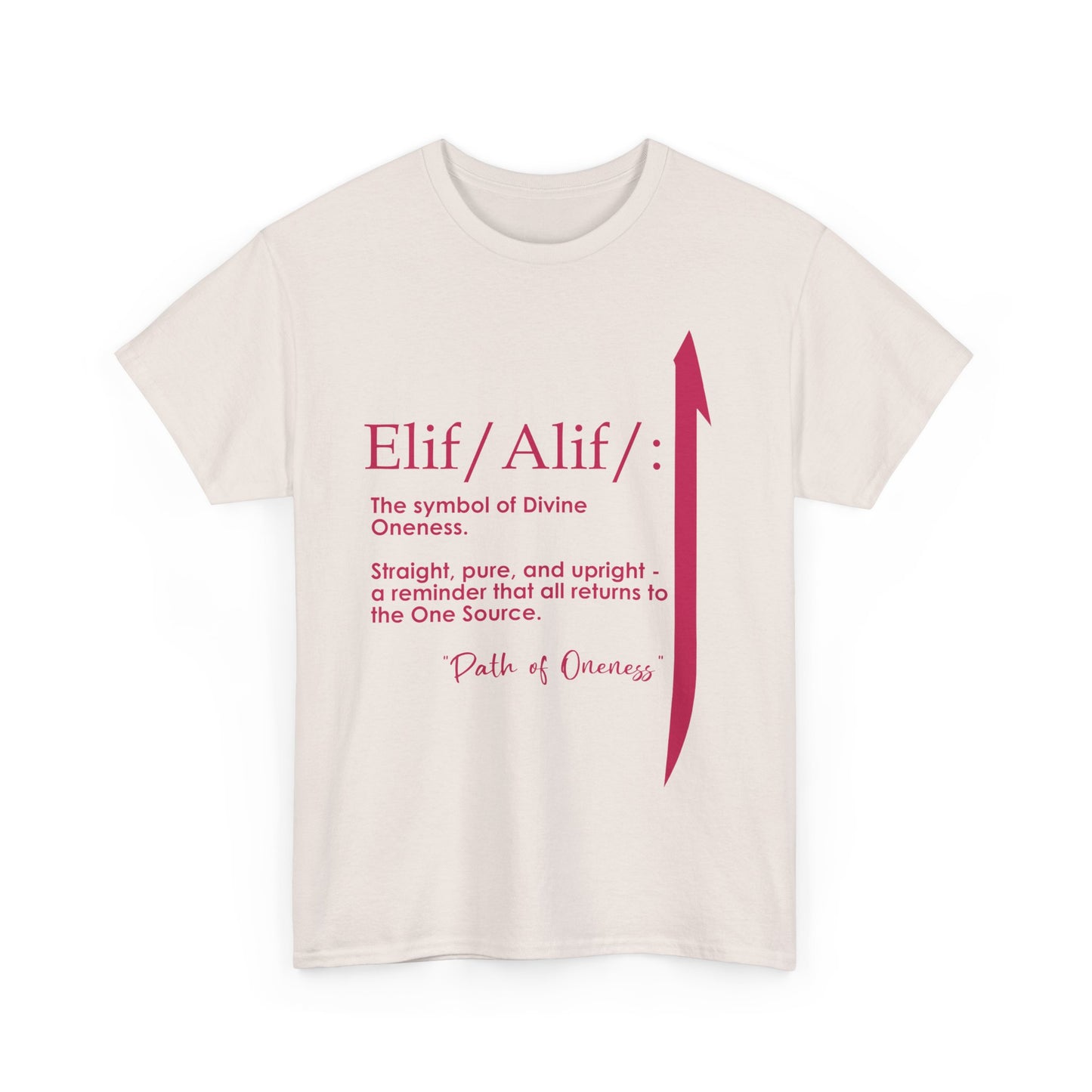 Elif/Alif - The Symbol of Divine Oneness Heavy Cotton Tee