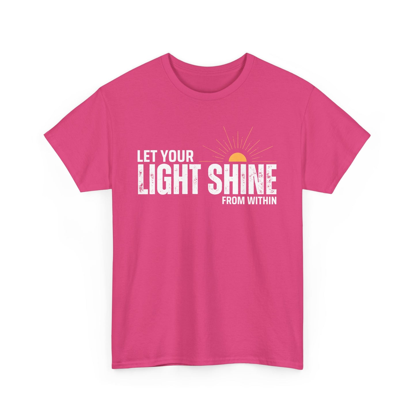 ☀️Radiant Light Heavy Cotton Tee - "Let Your Light Shine From Within"