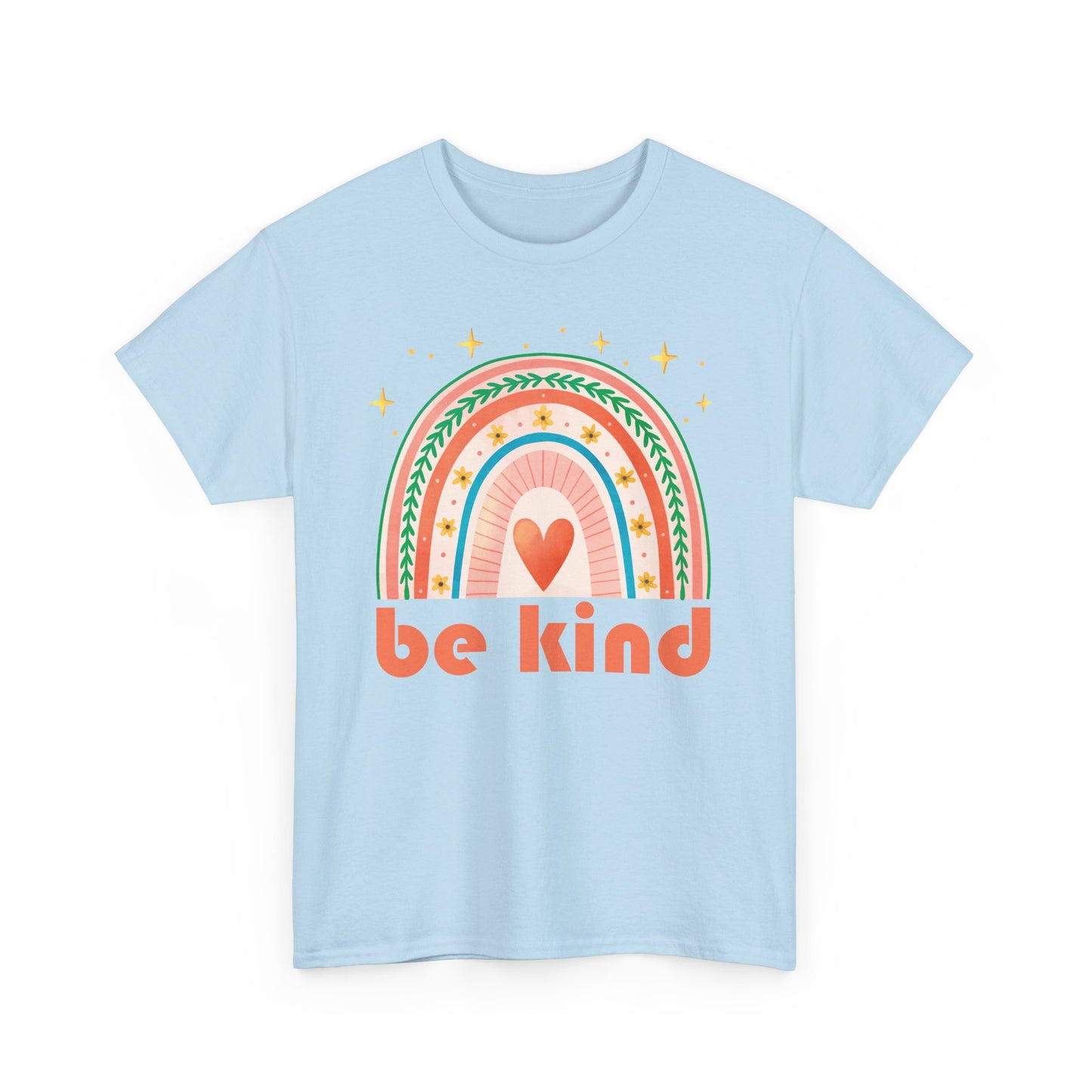 🌈Heart of Kindness Heavy Cotton Tee - Radiate Love in Every Hue