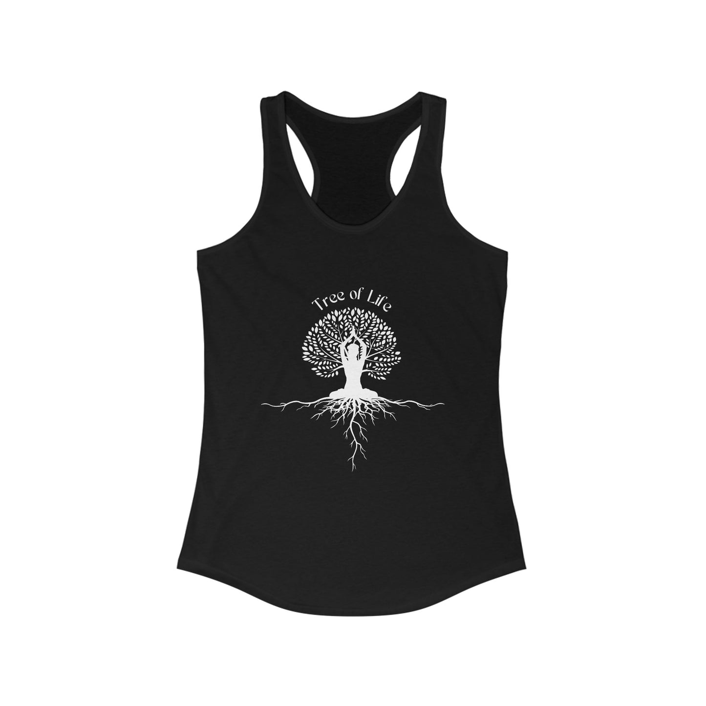 Tree of Life Yoga Racerback Tank – Rooted in Strength, Reaching for Light