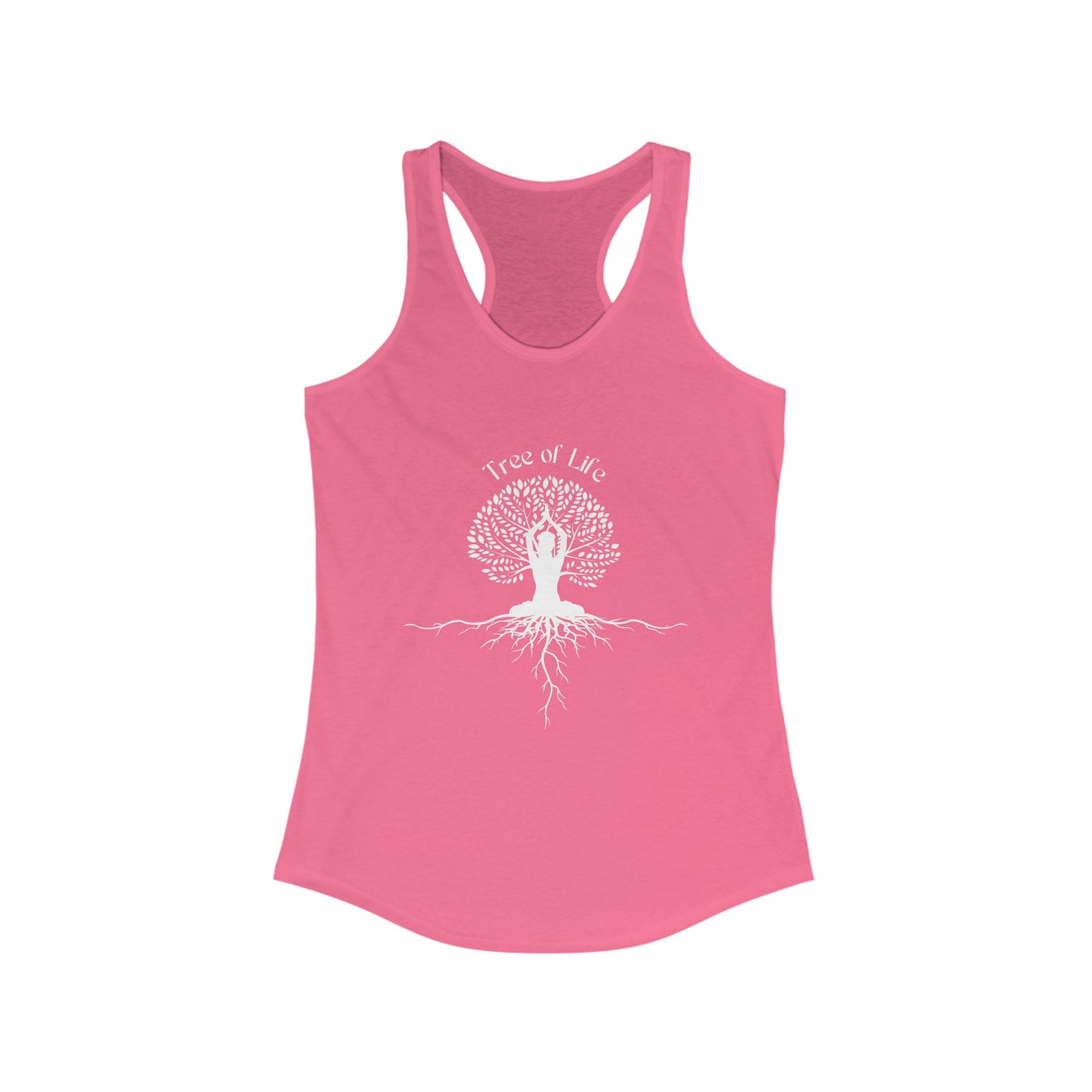 Tree of Life Yoga Racerback Tank – Rooted in Strength, Reaching for Light