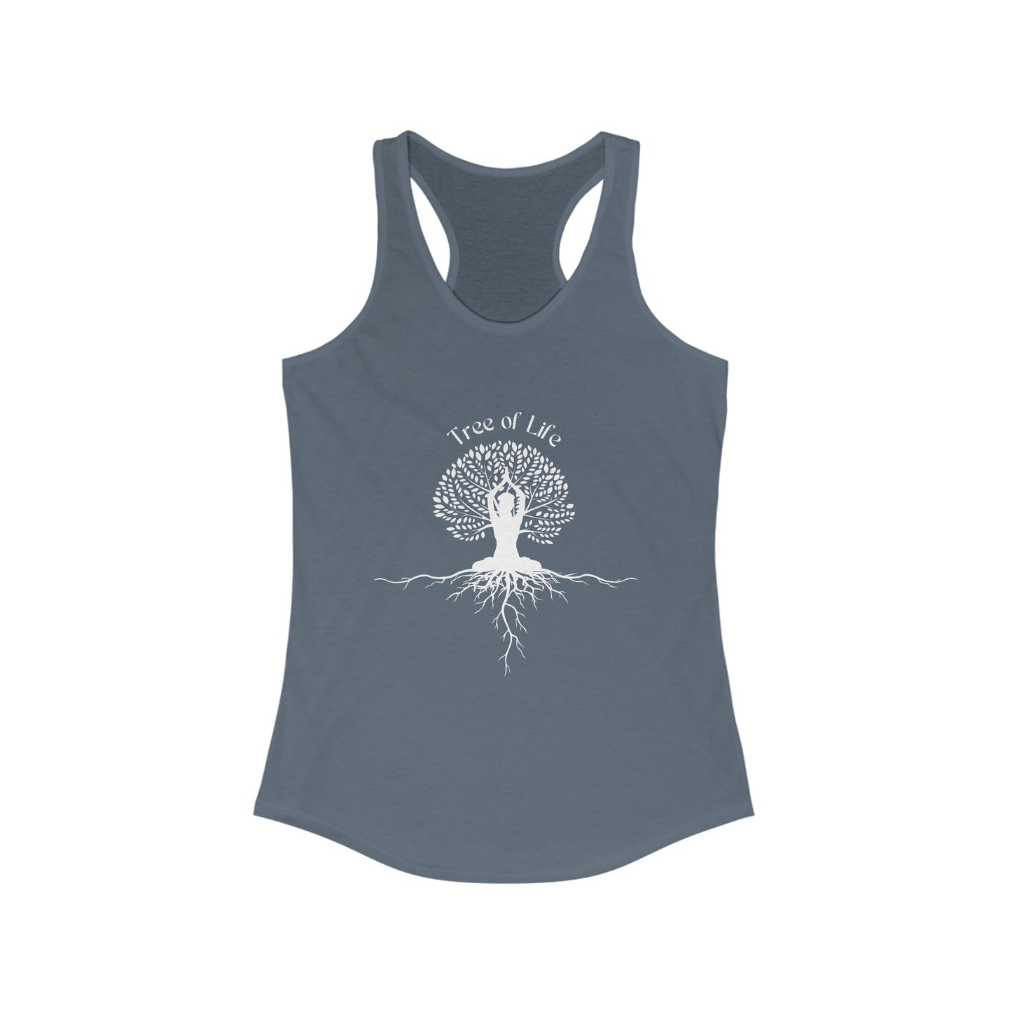 Tree of Life Yoga Racerback Tank – Rooted in Strength, Reaching for Light