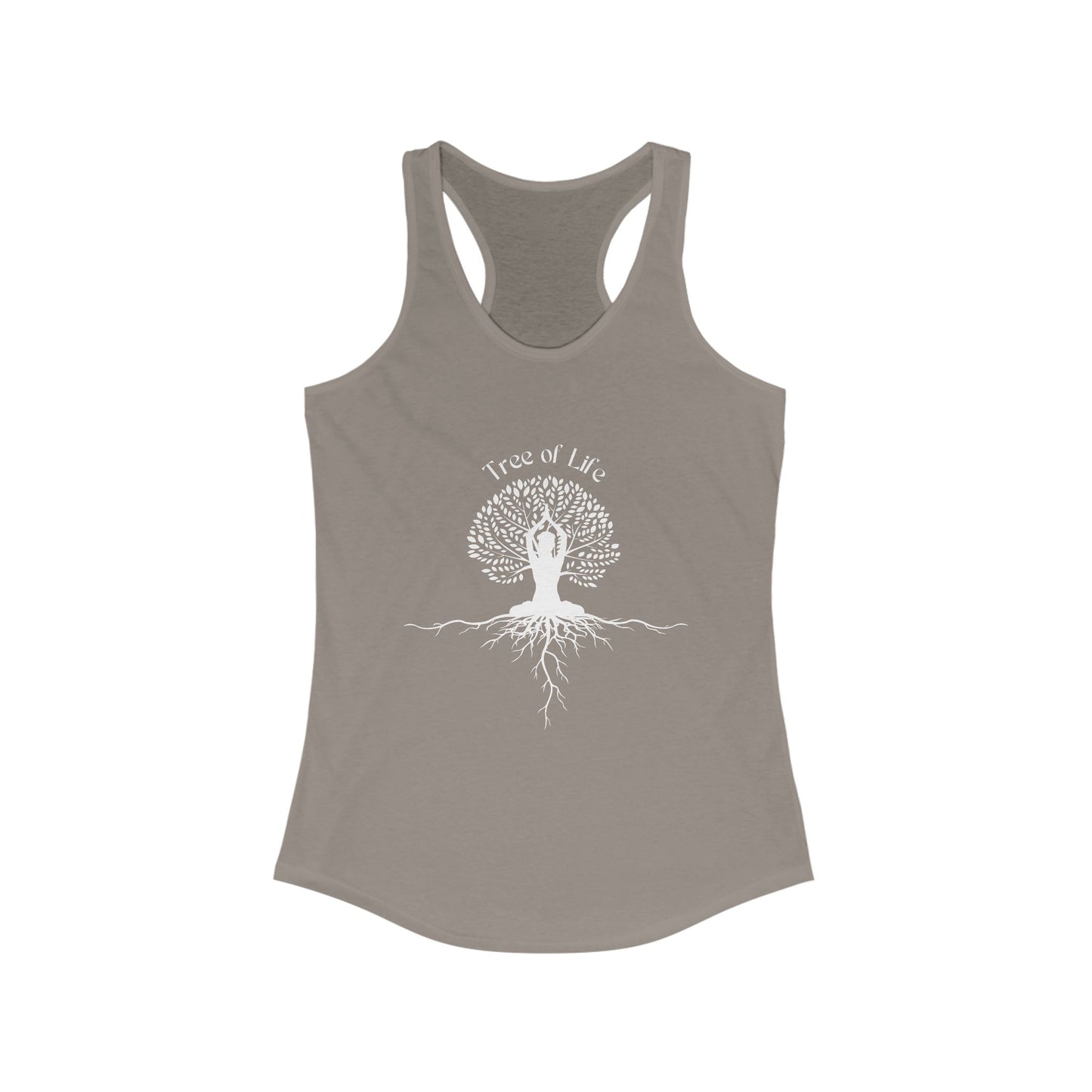 Tree of Life Yoga Racerback Tank – Rooted in Strength, Reaching for Light