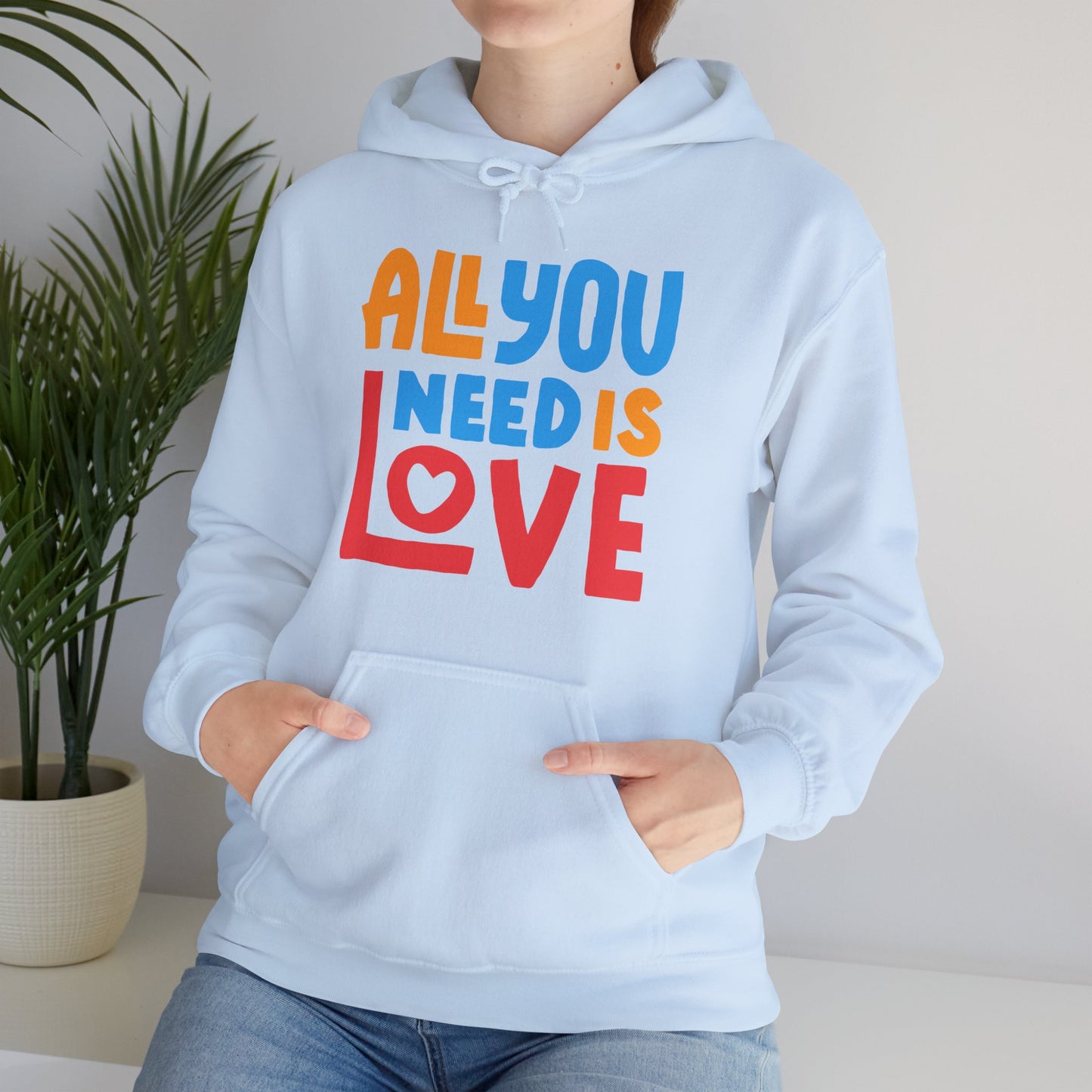 🌈All You Need Is Love Hoodie – Cozy Colorful Reminder of What Matters Most❤️🌈✨