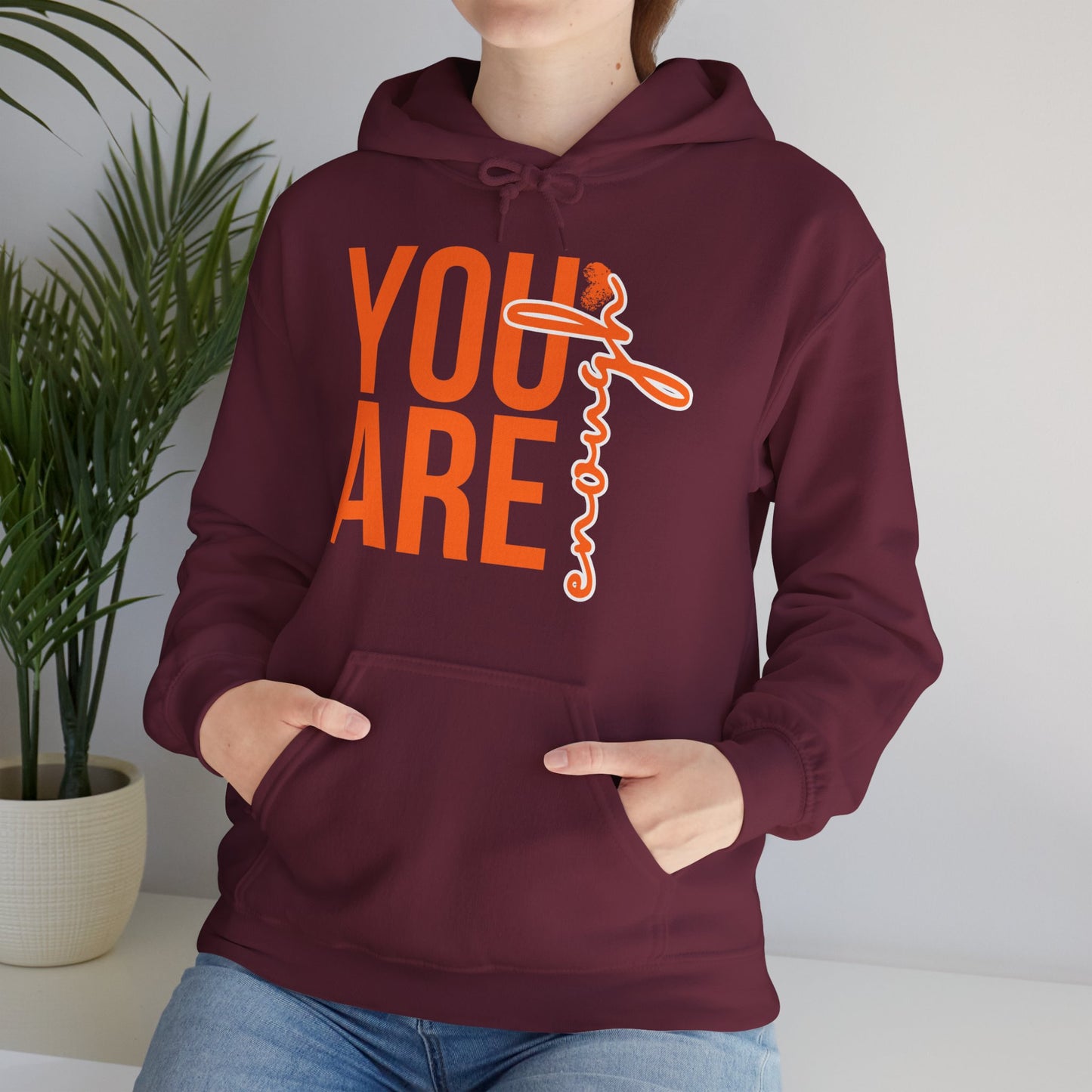 🌸You Are Enough Hoodie – A Soulful Reminder of Worthiness & Inner Light✨