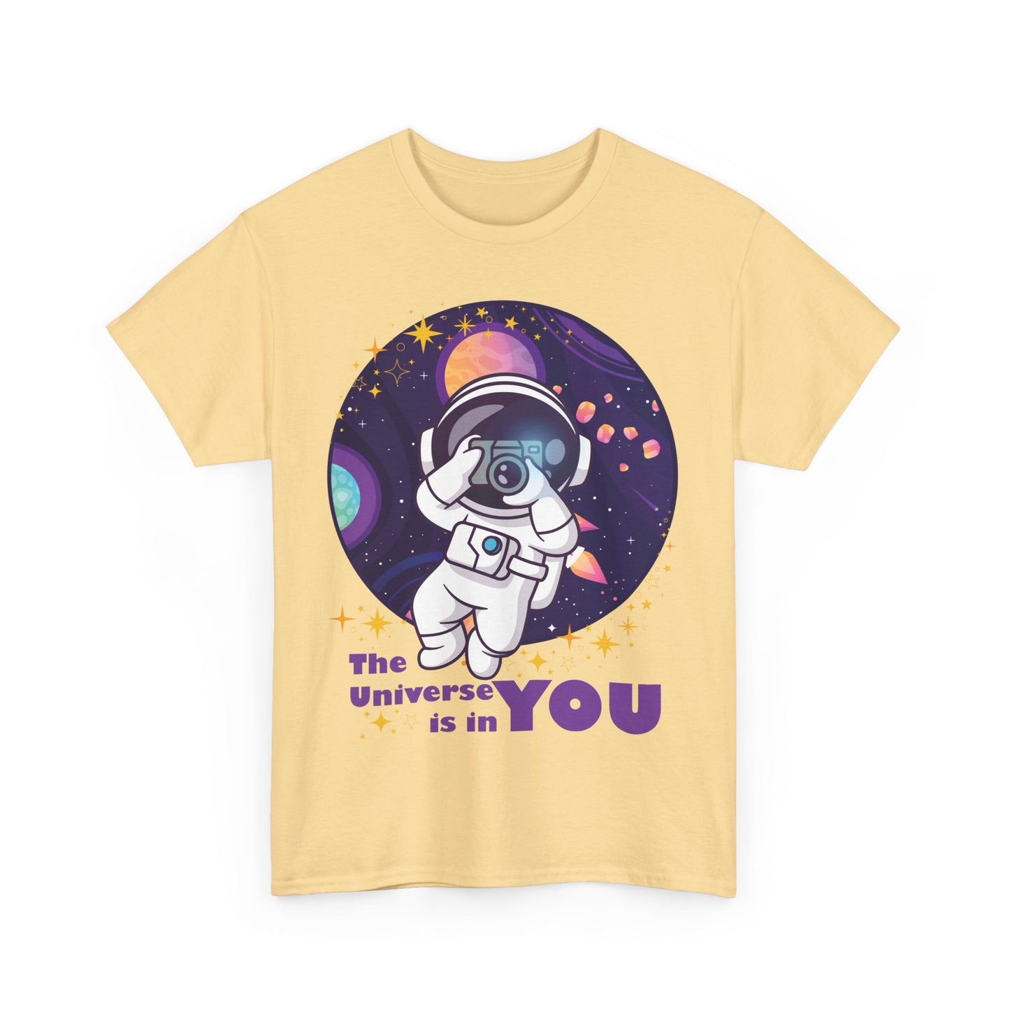 The Universe Is in You - Cosmic Explorer Heavy Cotton Tee