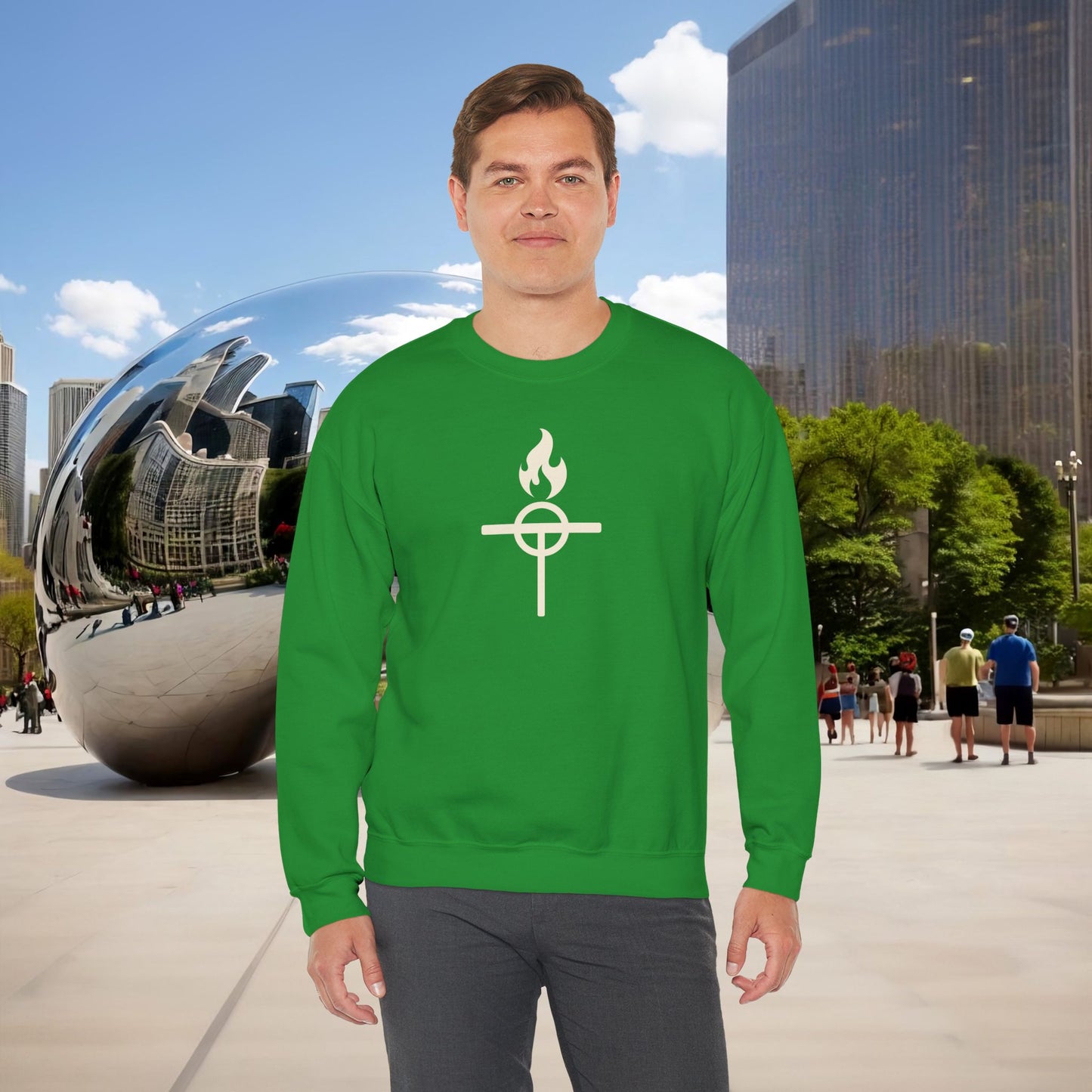 ⚔️ The Warrior Monk Sigil — Menaste Crewneck Sweatshirt (Monastic Edition)