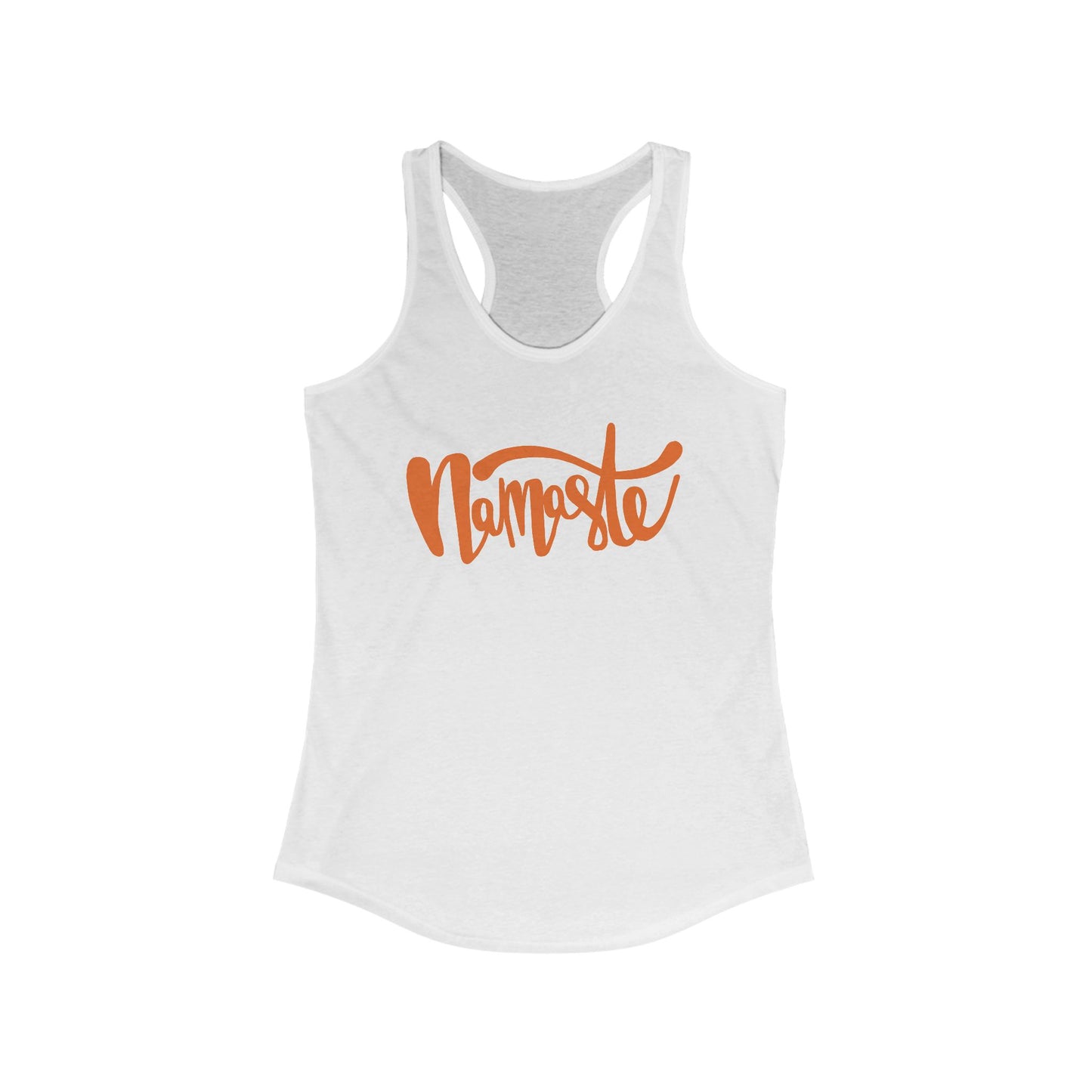 "Namaste" - Women's Racerback Tank Top - Flow in Style and Peace