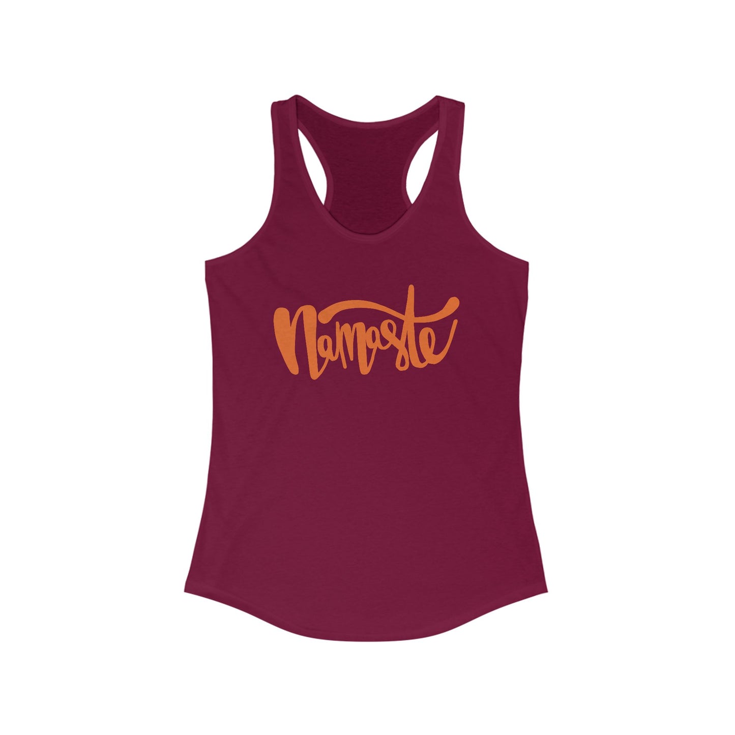 "Namaste" - Women's Racerback Tank Top - Flow in Style and Peace
