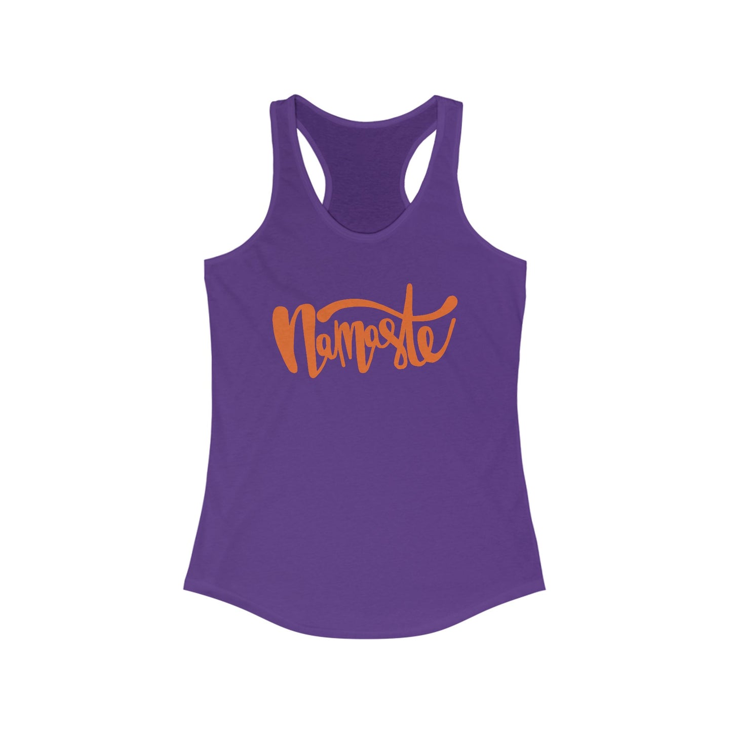 "Namaste" - Women's Racerback Tank Top - Flow in Style and Peace